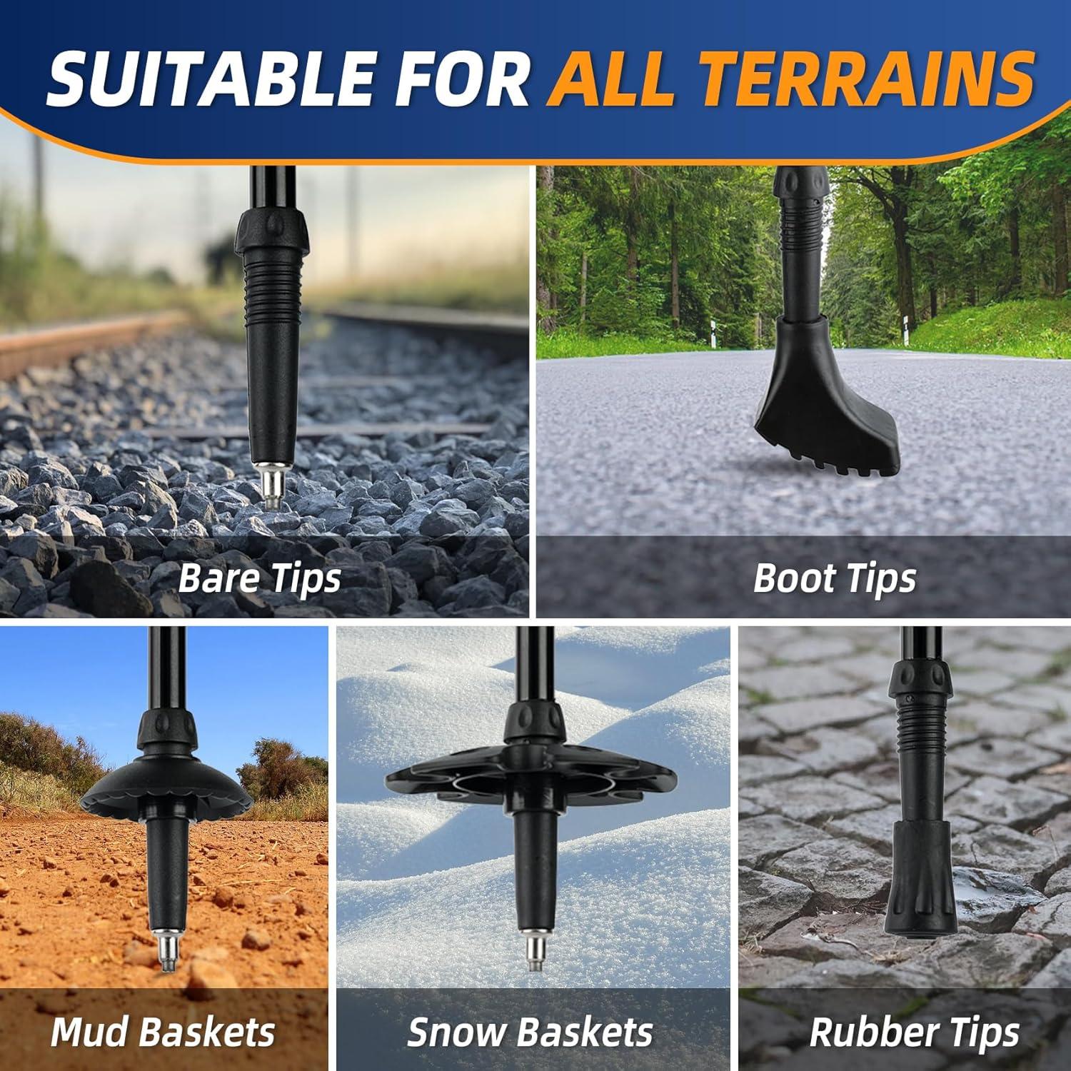 Bastones de Senderismo Plegables Croosseoutdoors 2 Unidades