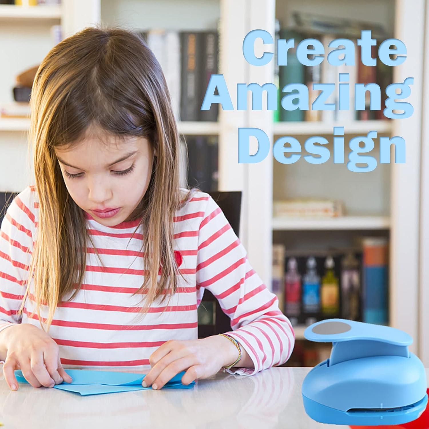 Perforadora de Círculo 75mm Lorcornm Azul para Manualidades