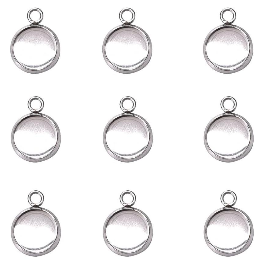 Bandejas de Colgante de Acero Inoxidable LANBEIDE 10mm 50Pcs