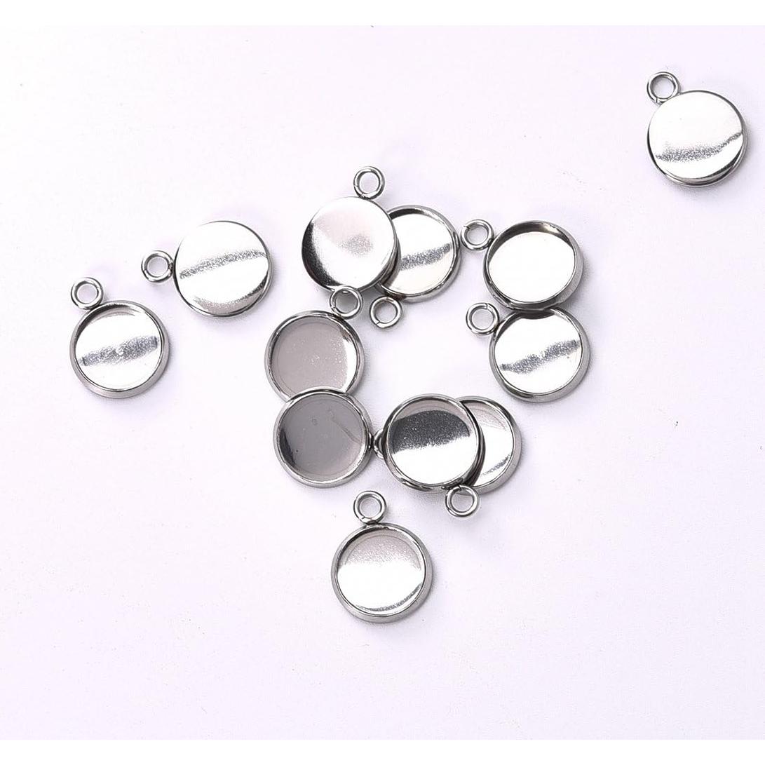 Bandejas de Colgante de Acero Inoxidable LANBEIDE 10mm 50Pcs