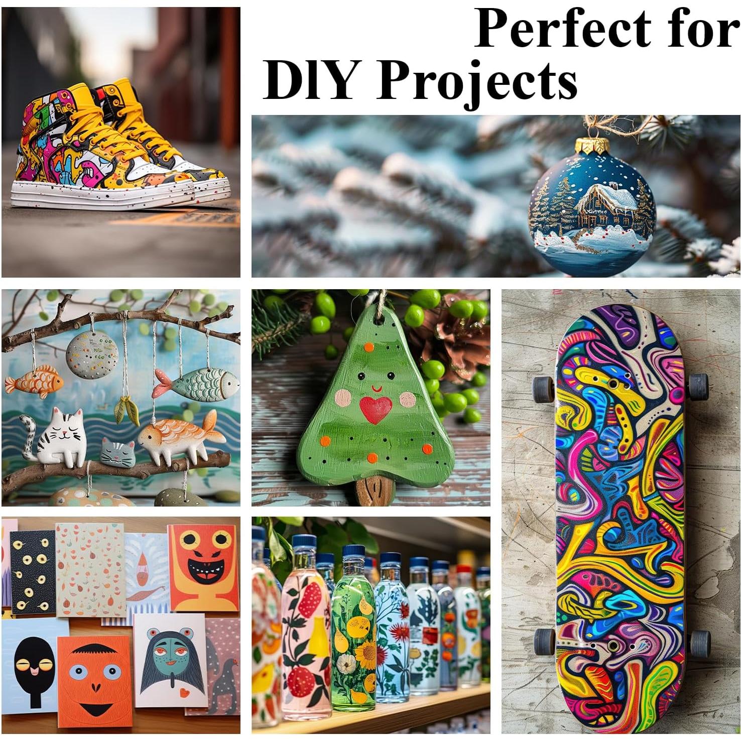 Set de 24 Marcadores de Pintura Acrílica Doble Punta Amafgle