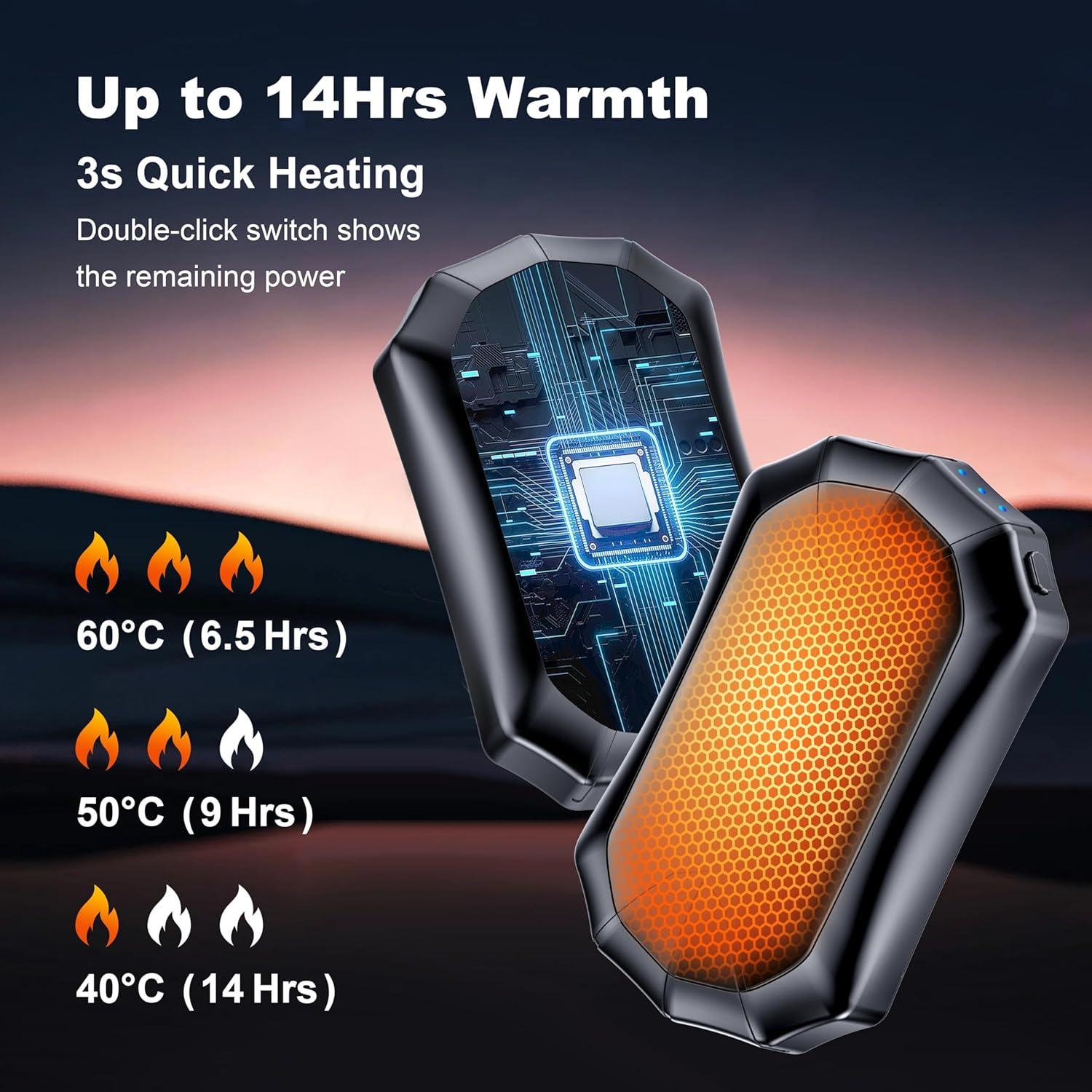 Calentador de Manos Recargable KOMPMP BD-01 2 en 1 USB