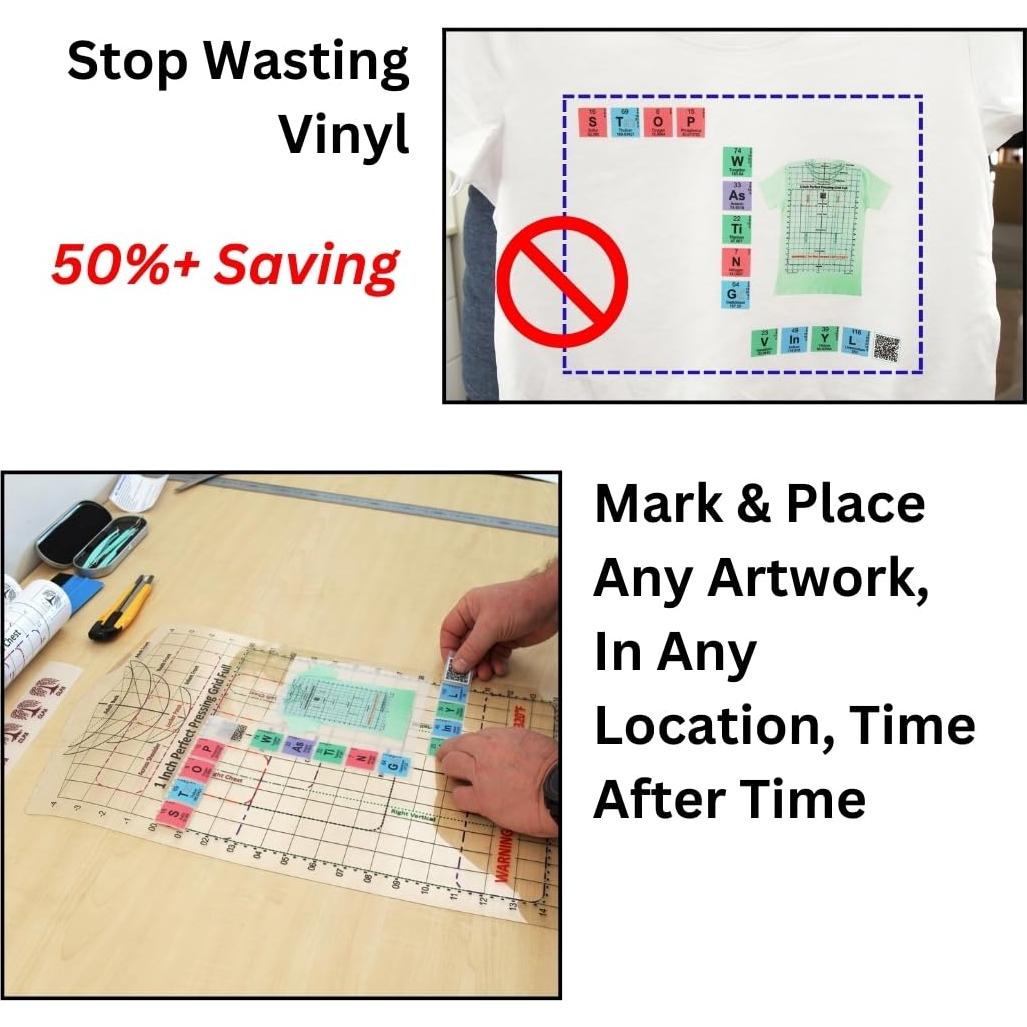 Guía de Prensado para Camisetas MTT PL - Alineación Precisa