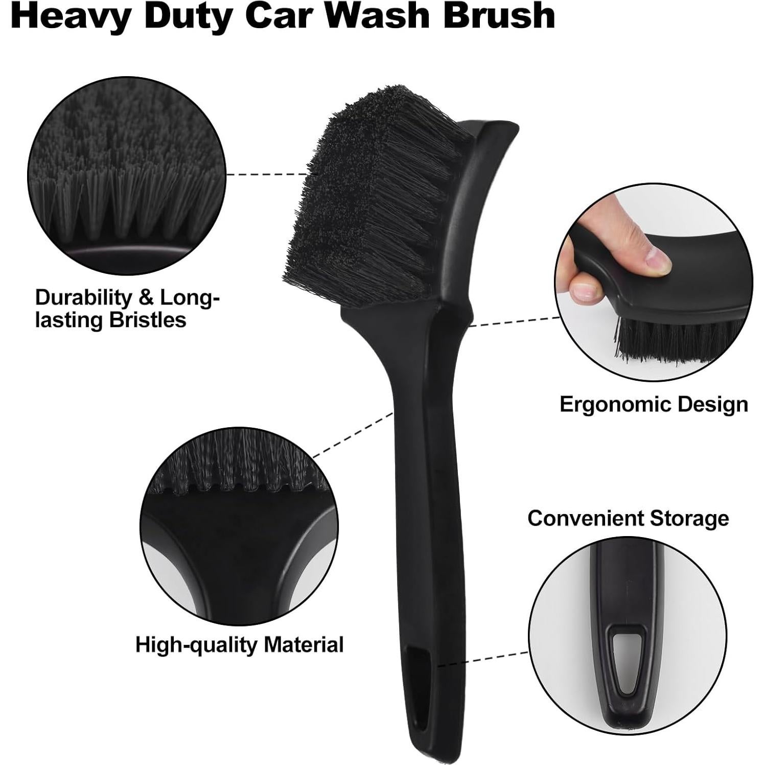 Juego de Cepillos Limpiadores de Ruedas NIKCOSMK - 5 Piezas