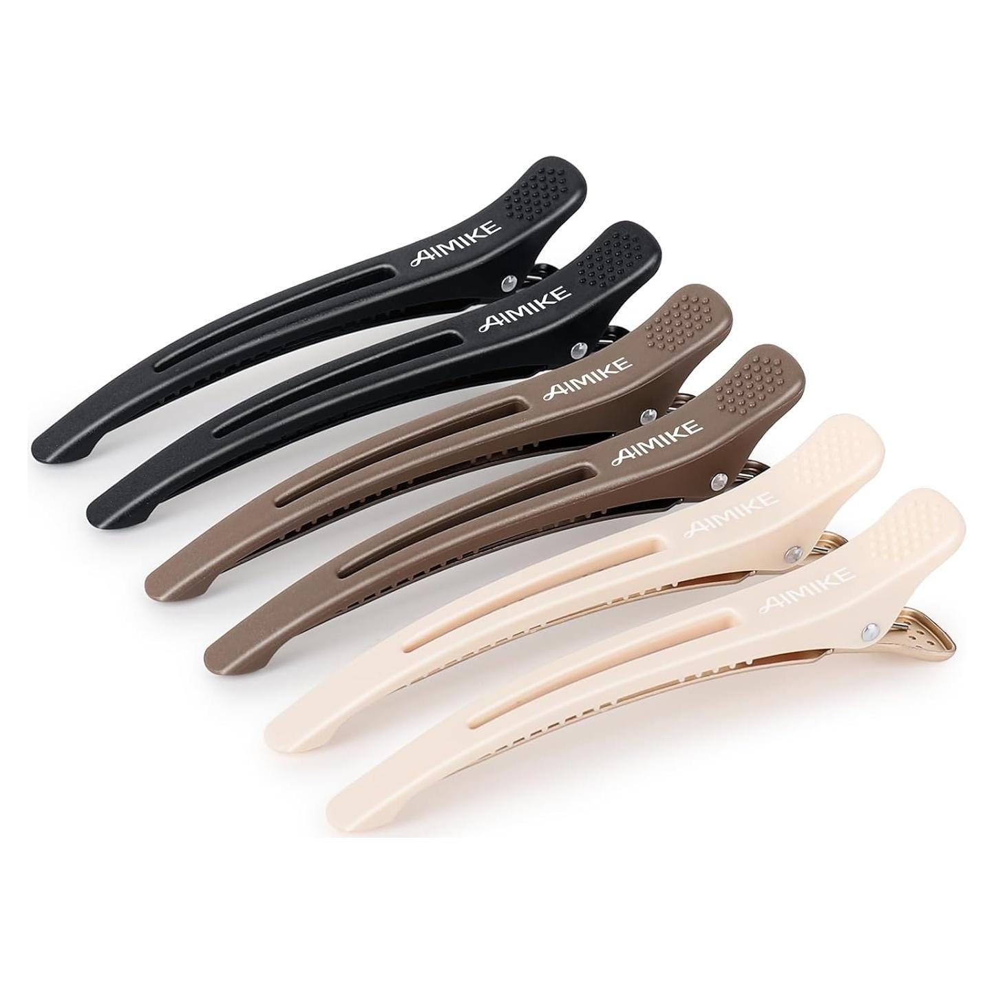 Clips de Pelo Profesionales AIMIKE - Set de 6 Antideslizantes