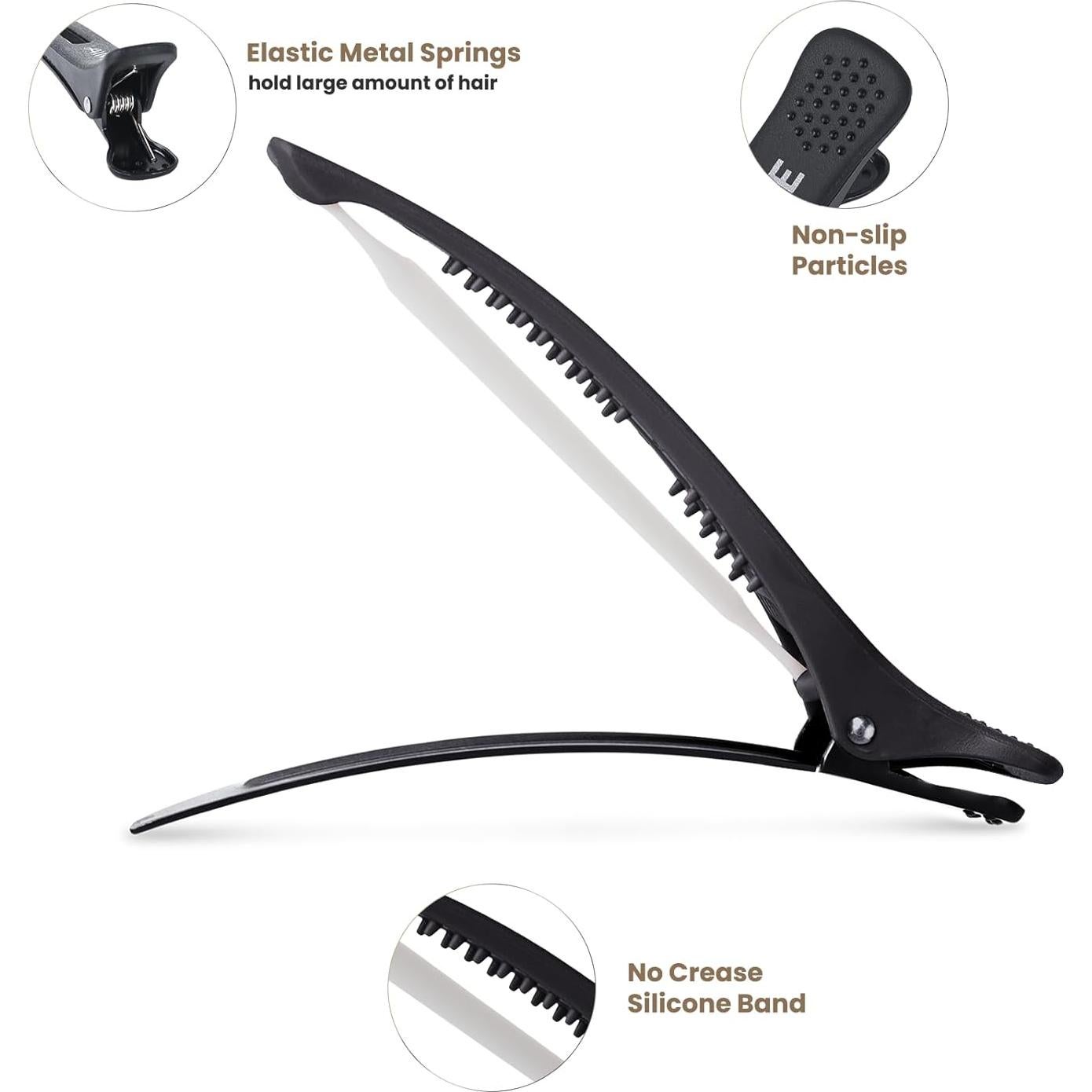 Clips de Pelo Profesionales AIMIKE - Set de 6 Antideslizantes