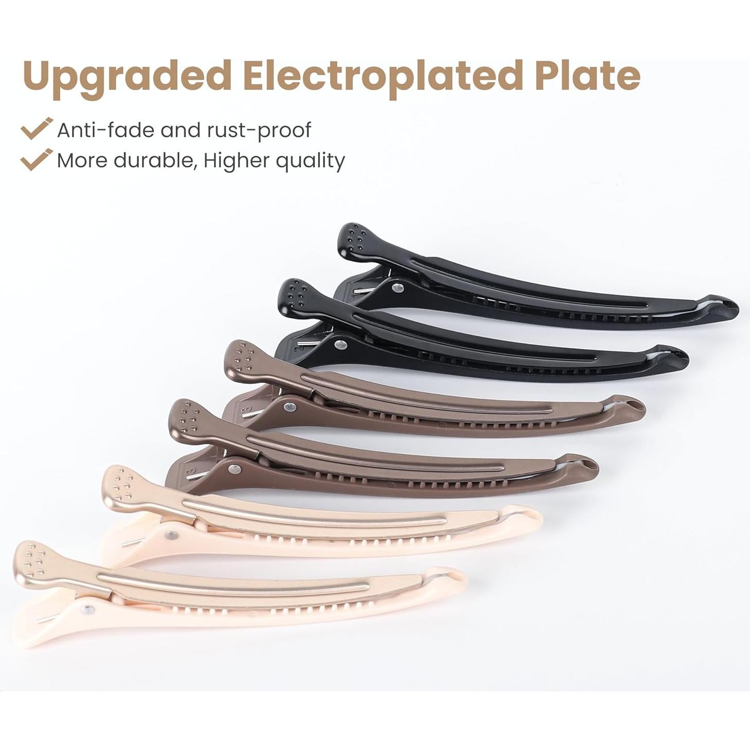 Clips de Pelo Profesionales AIMIKE - Set de 6 Antideslizantes