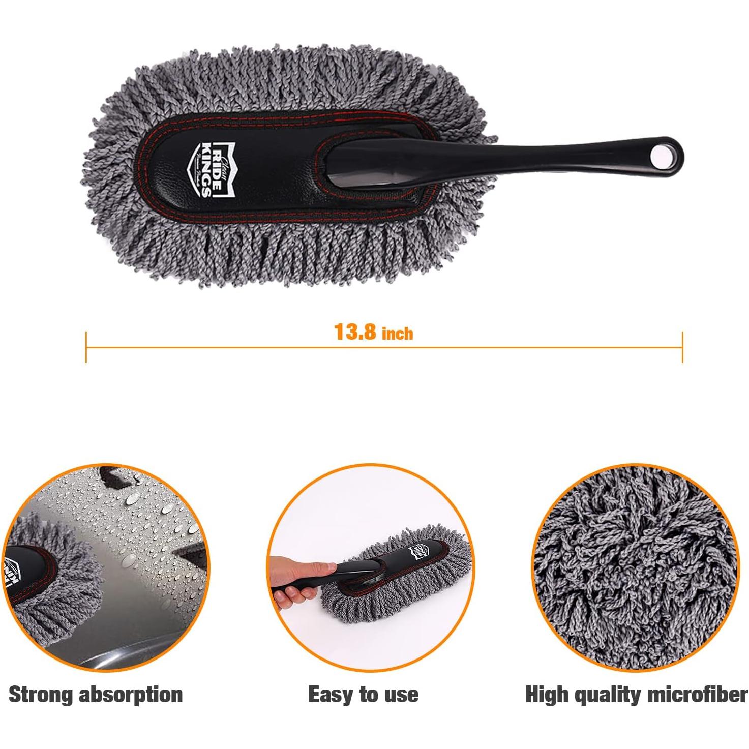 Juego de Limpiador de Autos RIDE KINGS con Mango Extensible