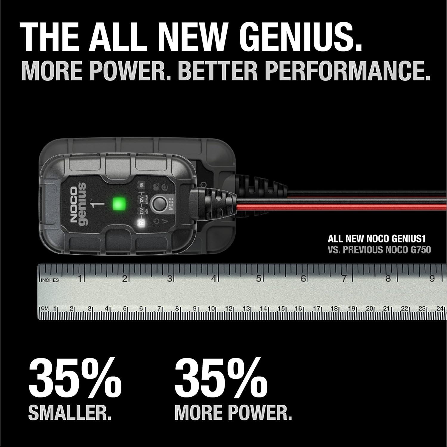 Cargador de Batería NOCO GENIUS1 1A 6V/12V para Vehículos