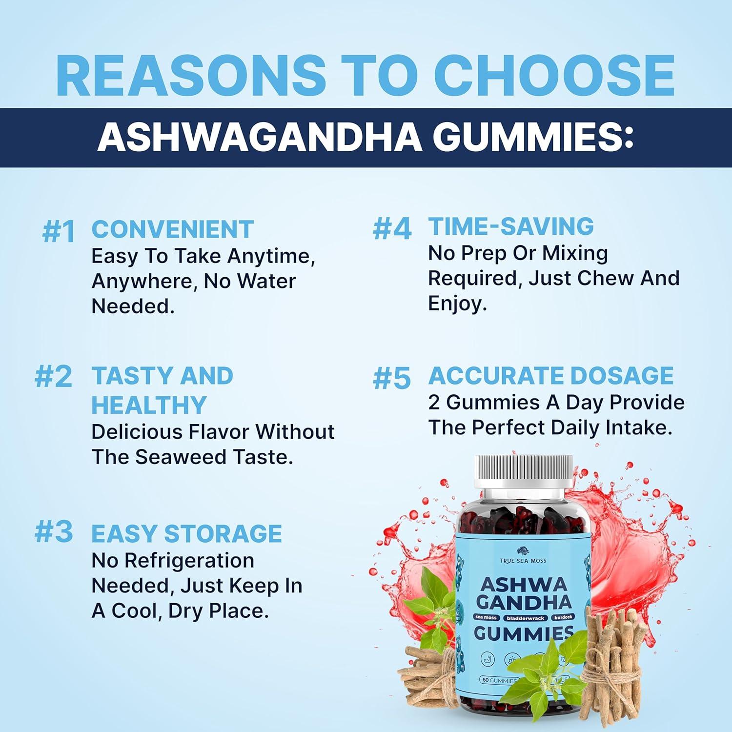 Gomitas de Musgo Marino Veganas TRUE SEA MOSS 1200mg 60 Unidades