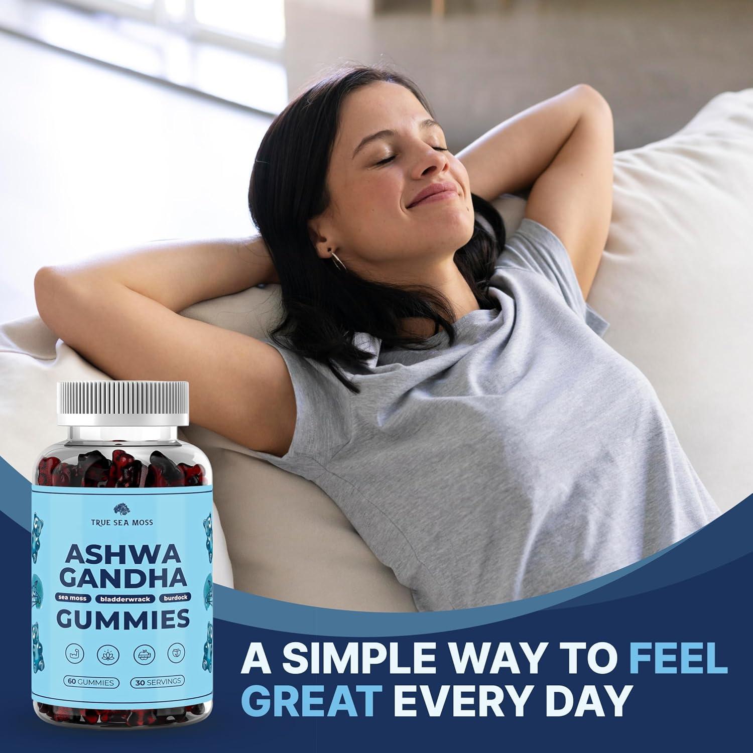 Gomitas de Musgo Marino Veganas TRUE SEA MOSS 1200mg 60 Unidades