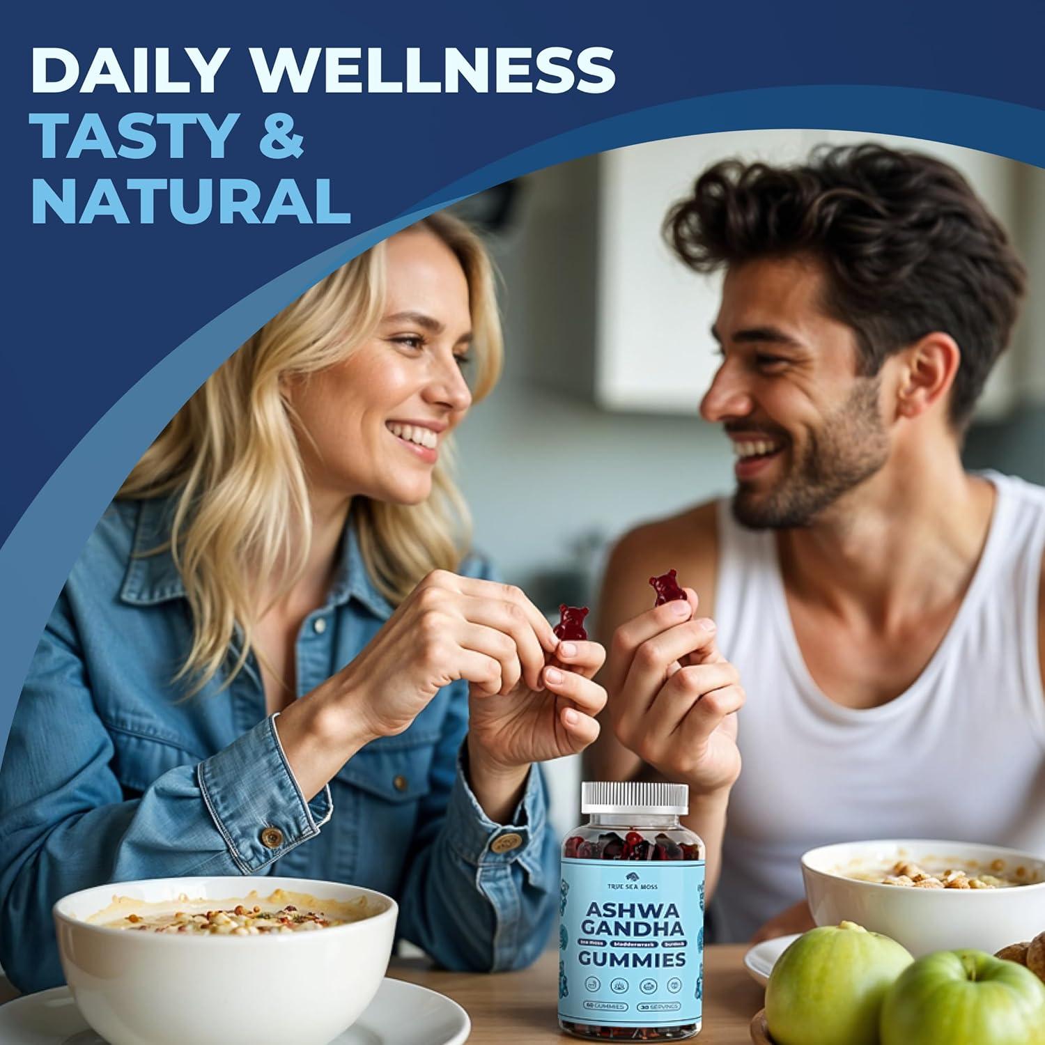 Gomitas de Musgo Marino Veganas TRUE SEA MOSS 1200mg 60 Unidades