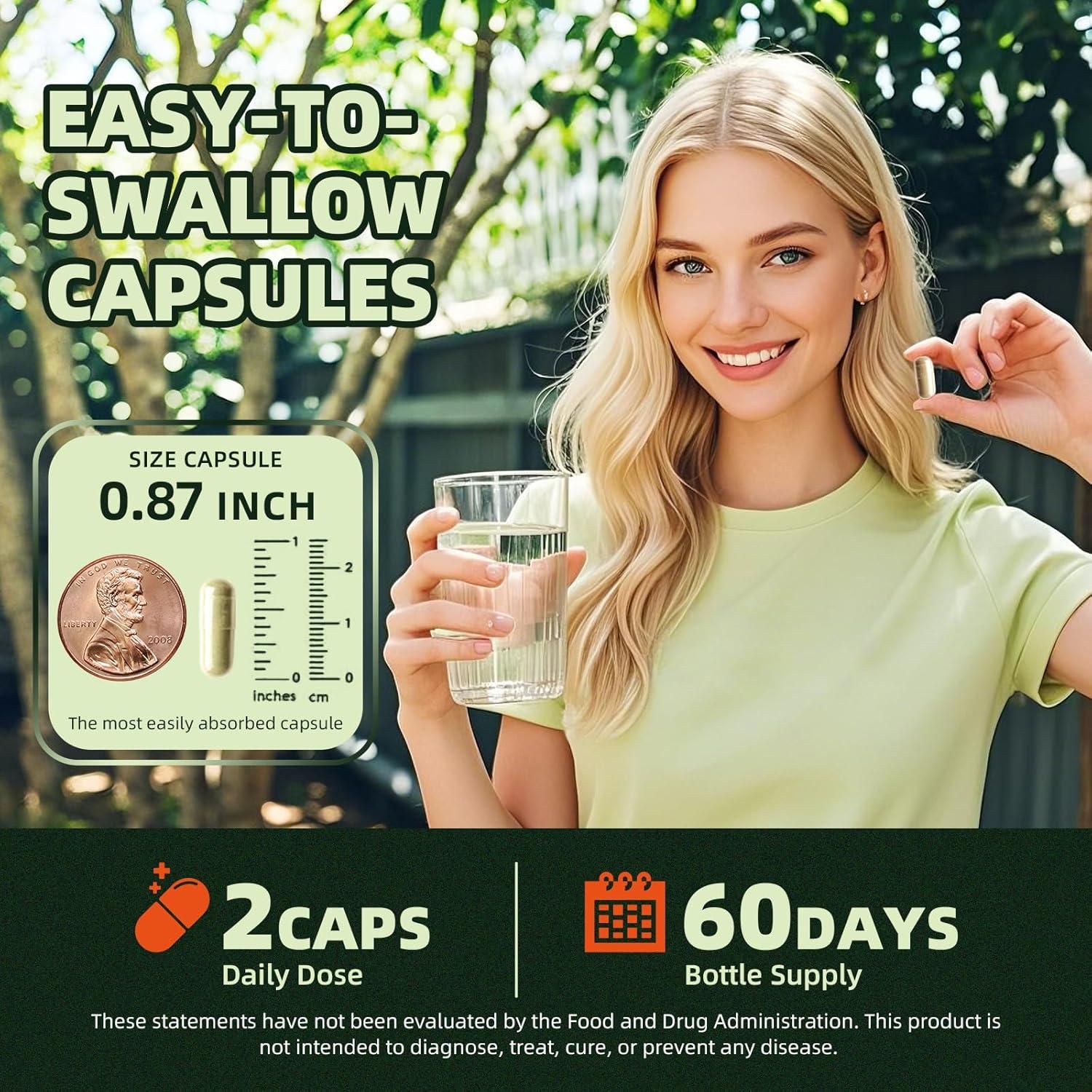 Cápsulas de Moringa Greenpeople 1500mg 60pcs x2 - Superalimento