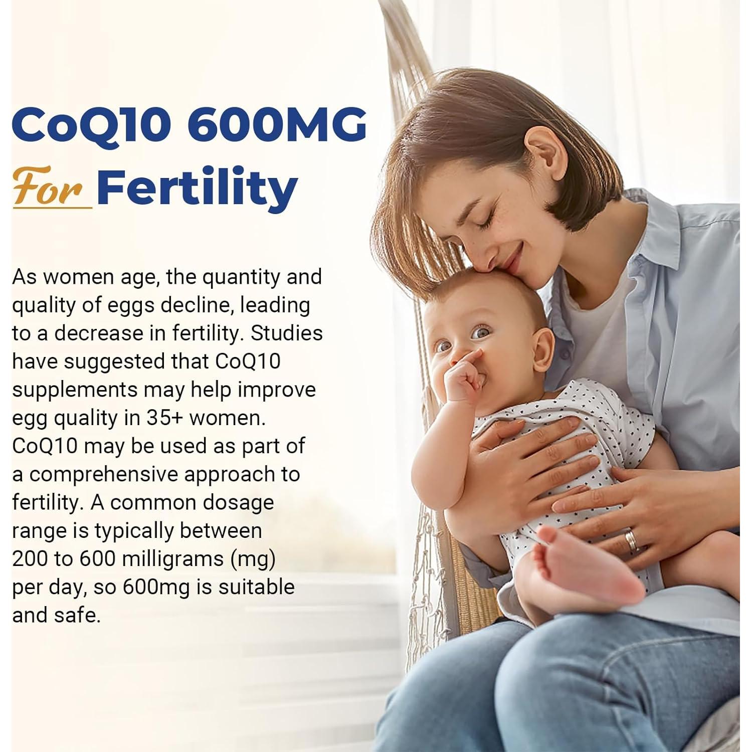 Suplemento CoQ10 Ubiquinol 600mg Mecinalis 60 Softgels