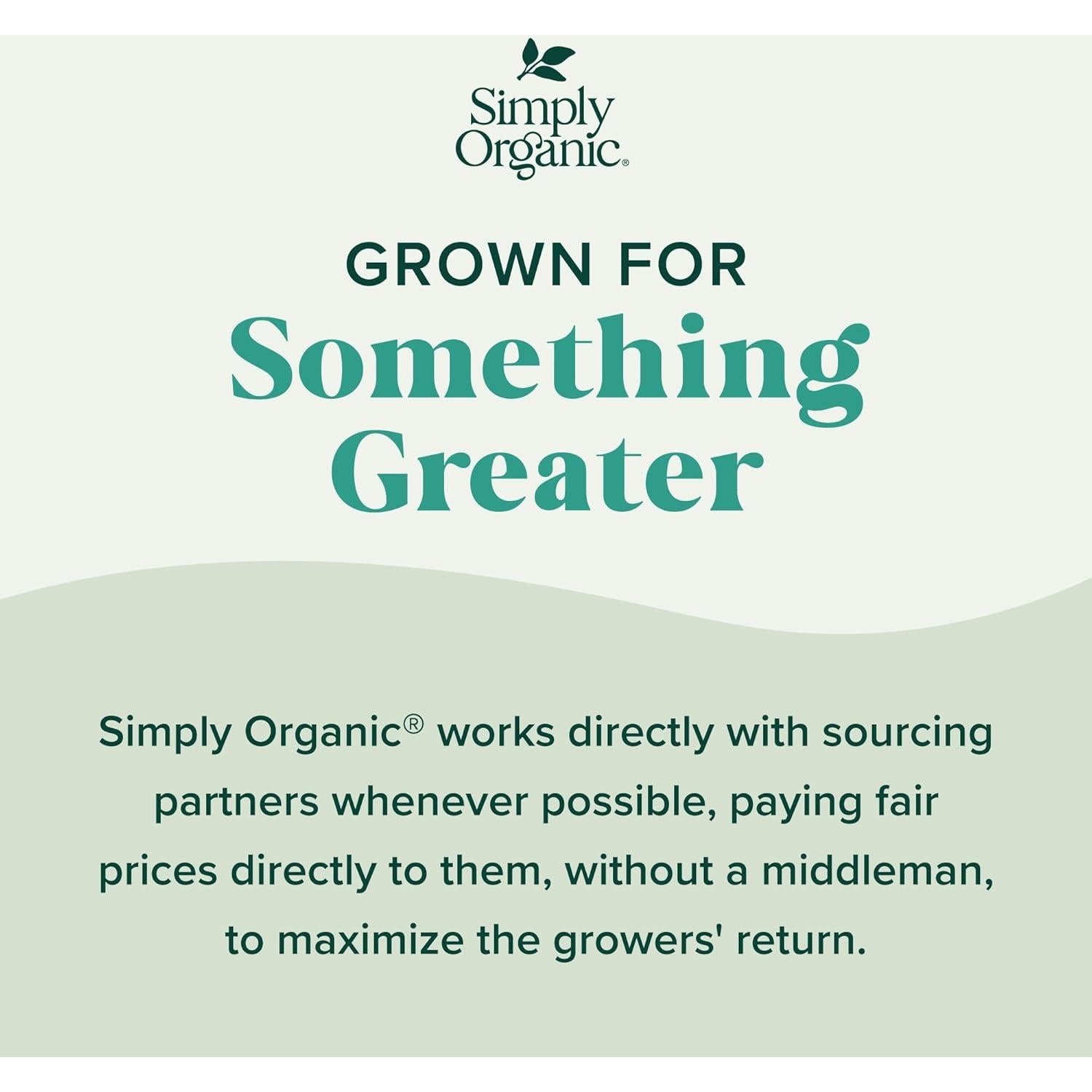 Hoja de Salvia Molida Simplemente Orgánico 40g - Sabor Dulce y Terroso