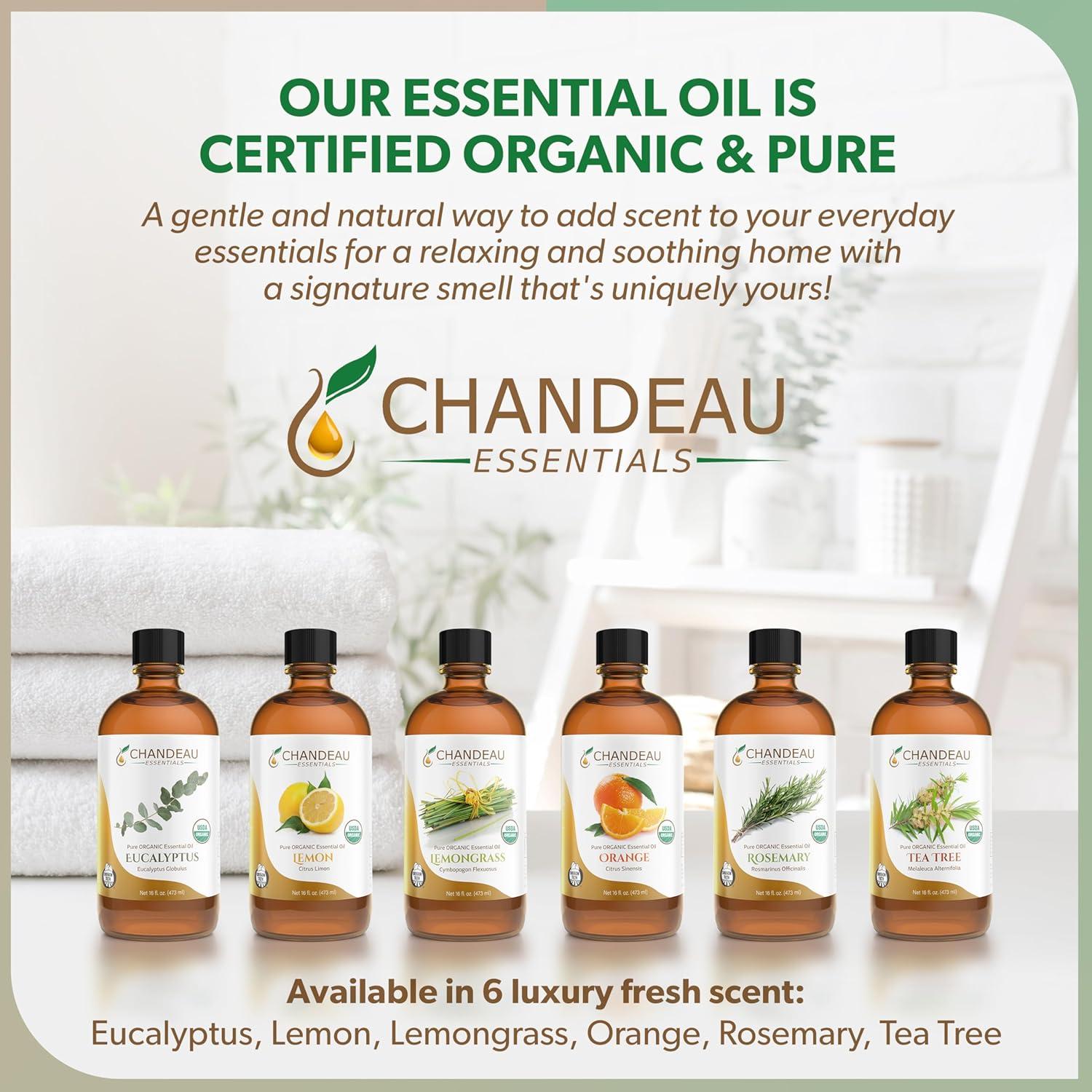 Aceite Esencial Orgánico Puro Eucalipto Chandeau 473 ml