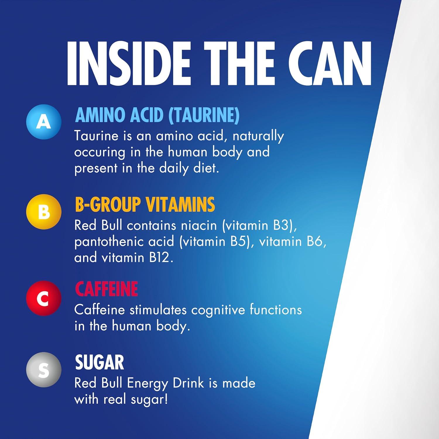 Red Bull Edición Azul Bebida Energética Arándano 4 Latas 8.4 oz