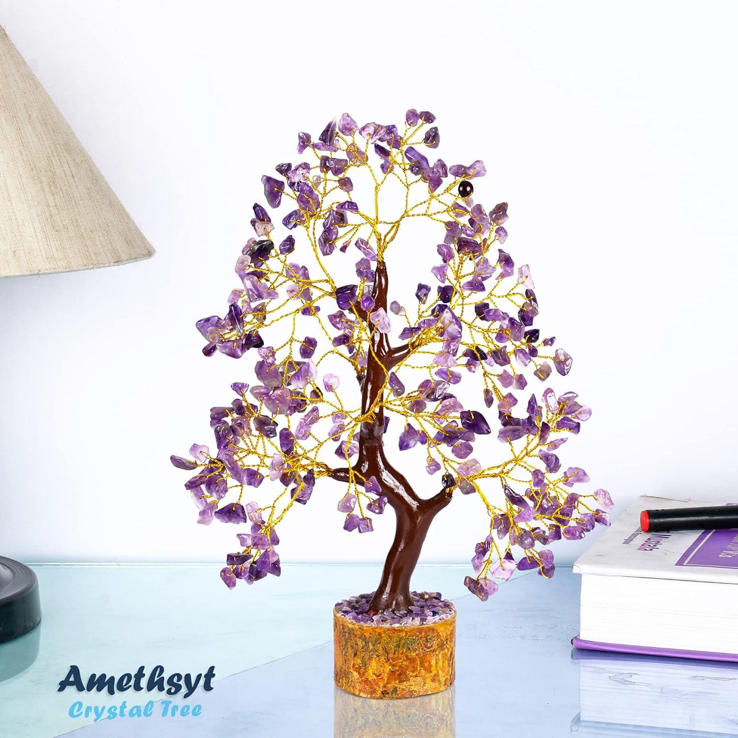 Árbol de Cristales de Ametista Yathabi 25-30 cm Decoración Feng Shui
