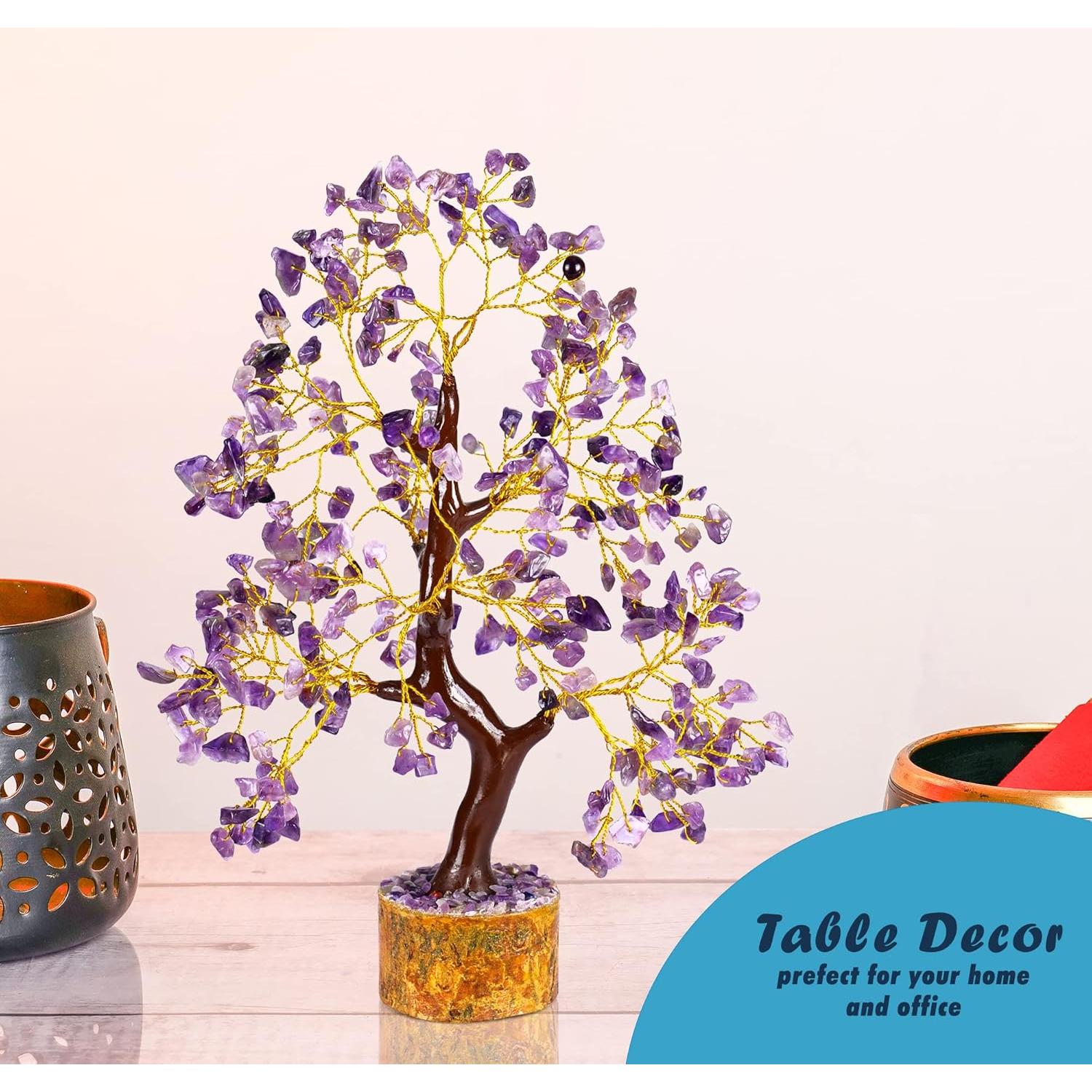 Árbol de Cristales de Ametista Yathabi 25-30 cm Decoración Feng Shui