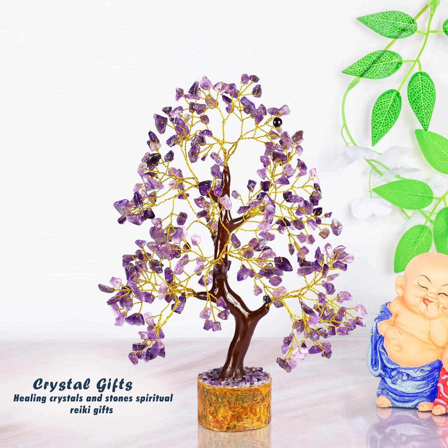 Árbol de Cristales de Ametista Yathabi 25-30 cm Decoración Feng Shui
