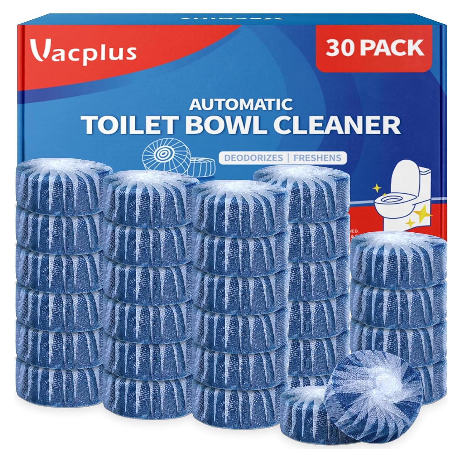 Tabletas Limpiadoras para Inodoro Vacplus, 30 Paquetes