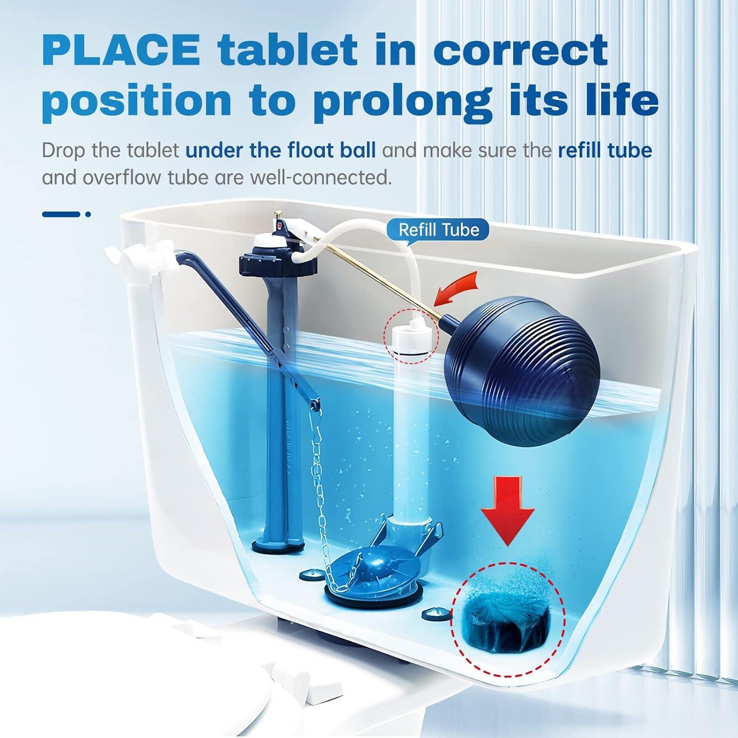 Tabletas Limpiadoras para Inodoro Vacplus, 30 Paquetes