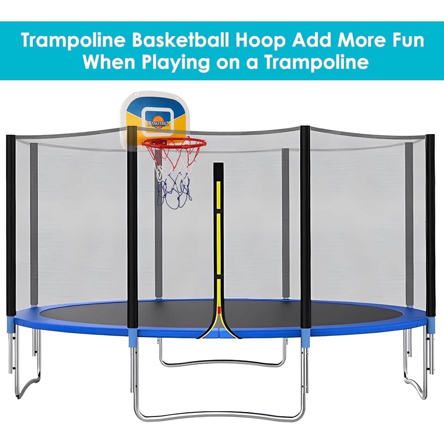 Aro de Baloncesto UROVIBOSCR para Trampolín con 2 Pelotas