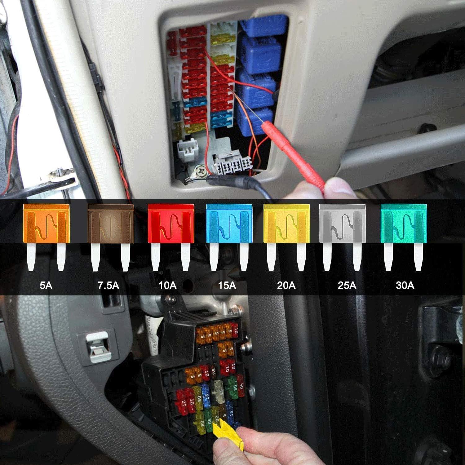 Adaptador de Fusible Tap Nilight 50034R 10PCS + 120 Fusibles Mini