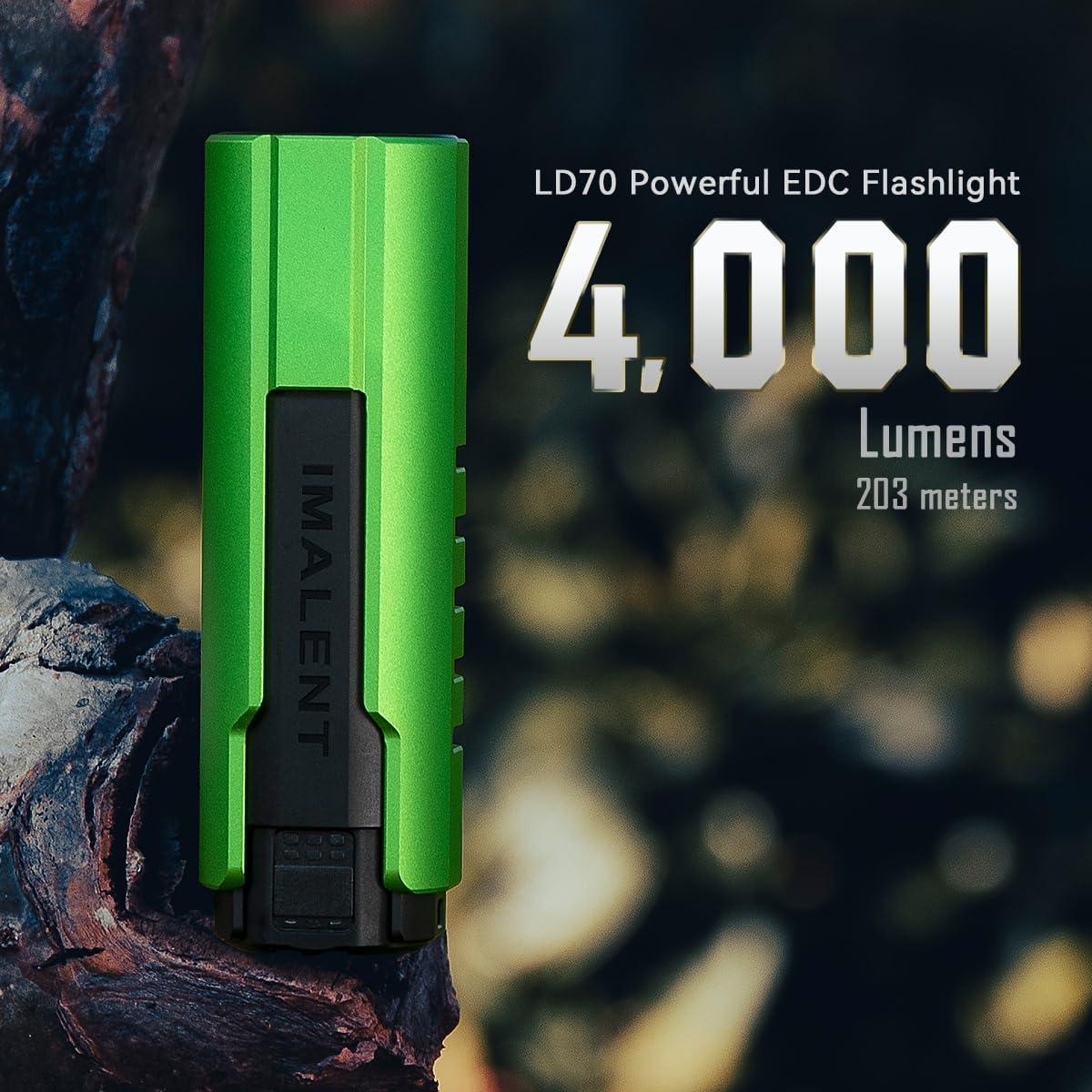 Linterna EDC IMALENT LD70 4000 Lúmenes LED CREE Verde