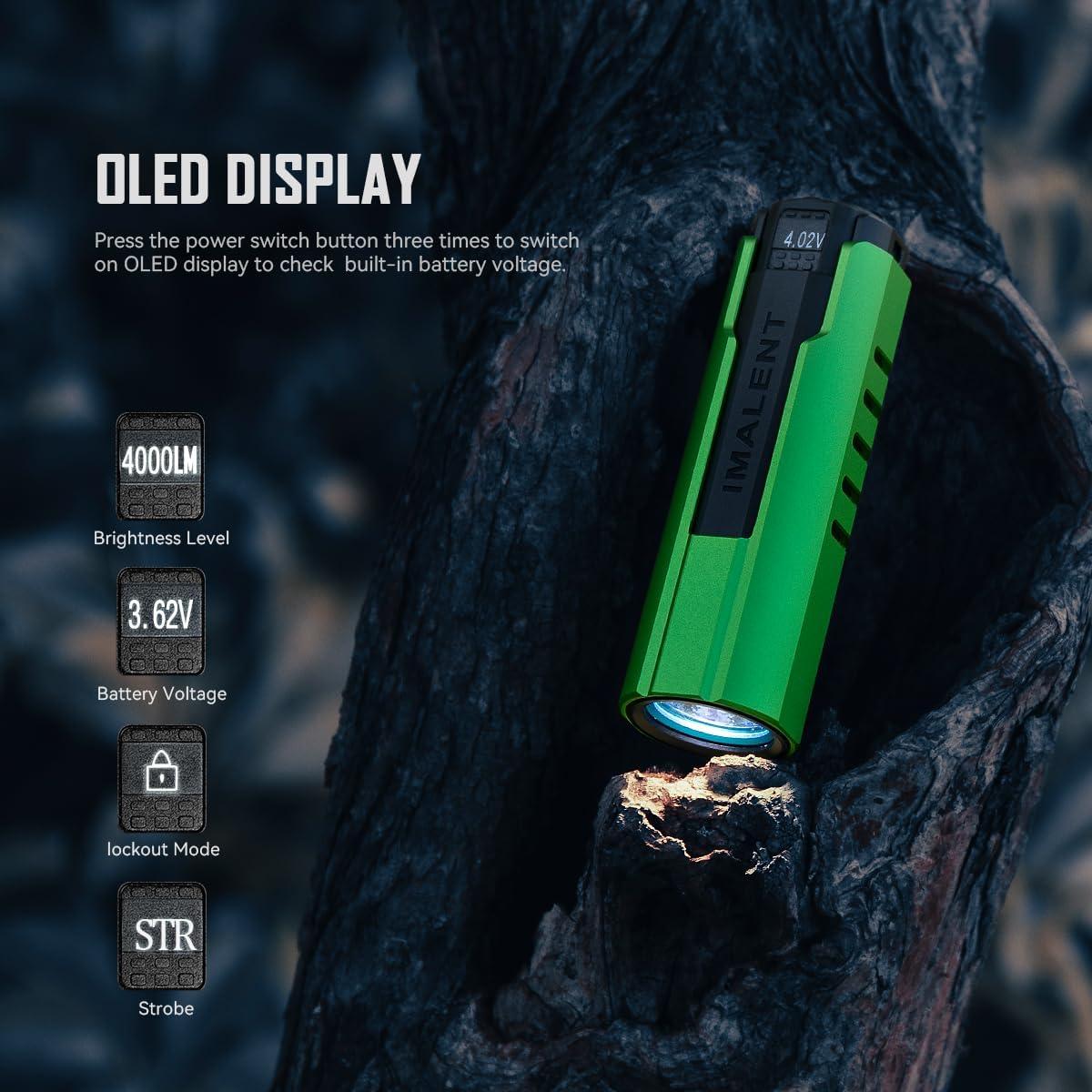 Linterna EDC IMALENT LD70 4000 Lúmenes LED CREE Verde