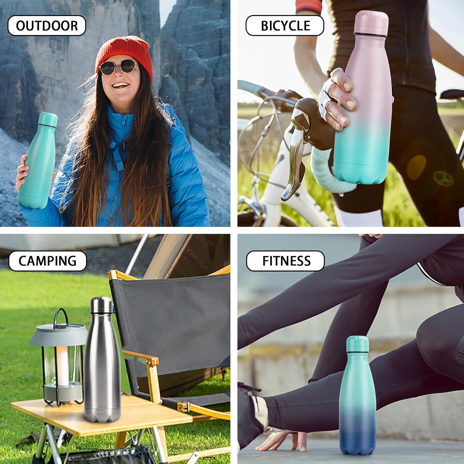 Botella de Agua Aislada YEBTS Life 0.35L Acero Inoxidable Negro