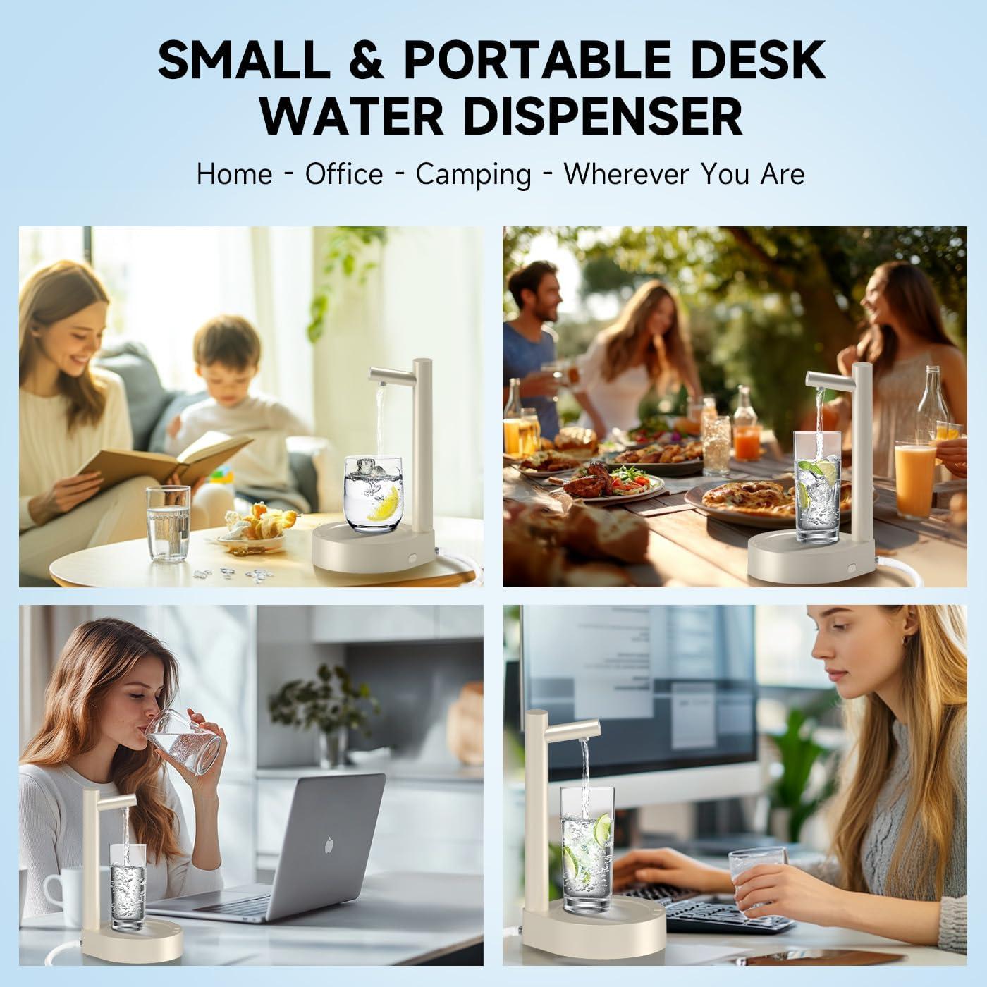 Dispensador de Agua Eléctrico Mottinhill 5 Galones Beige