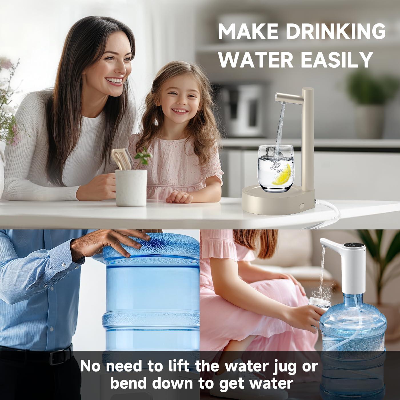 Dispensador de Agua Eléctrico Mottinhill 5 Galones Beige