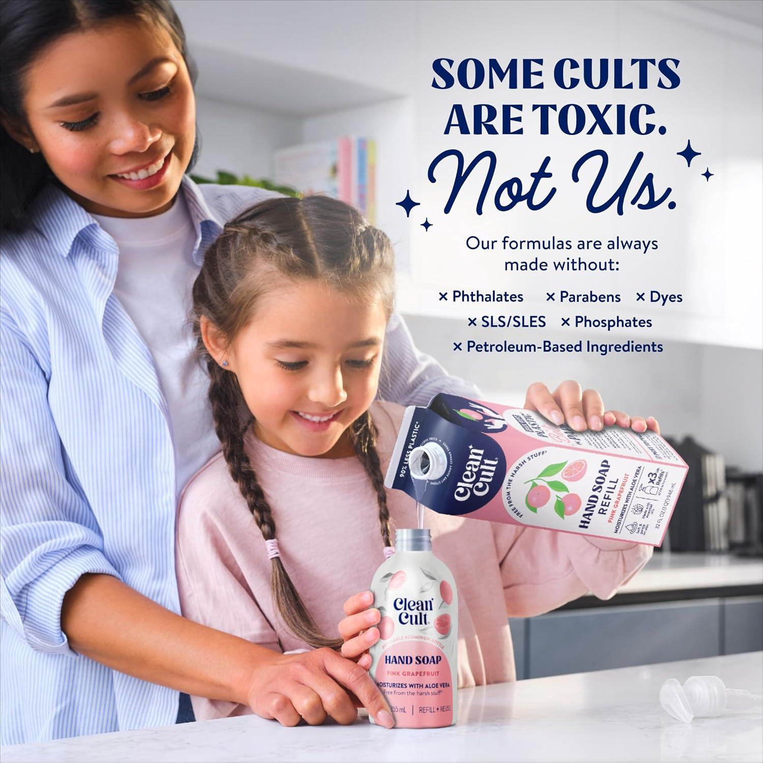 Recarga Jabón Líquido para Manos Cleancult 0.95L Pomelo Ecológico