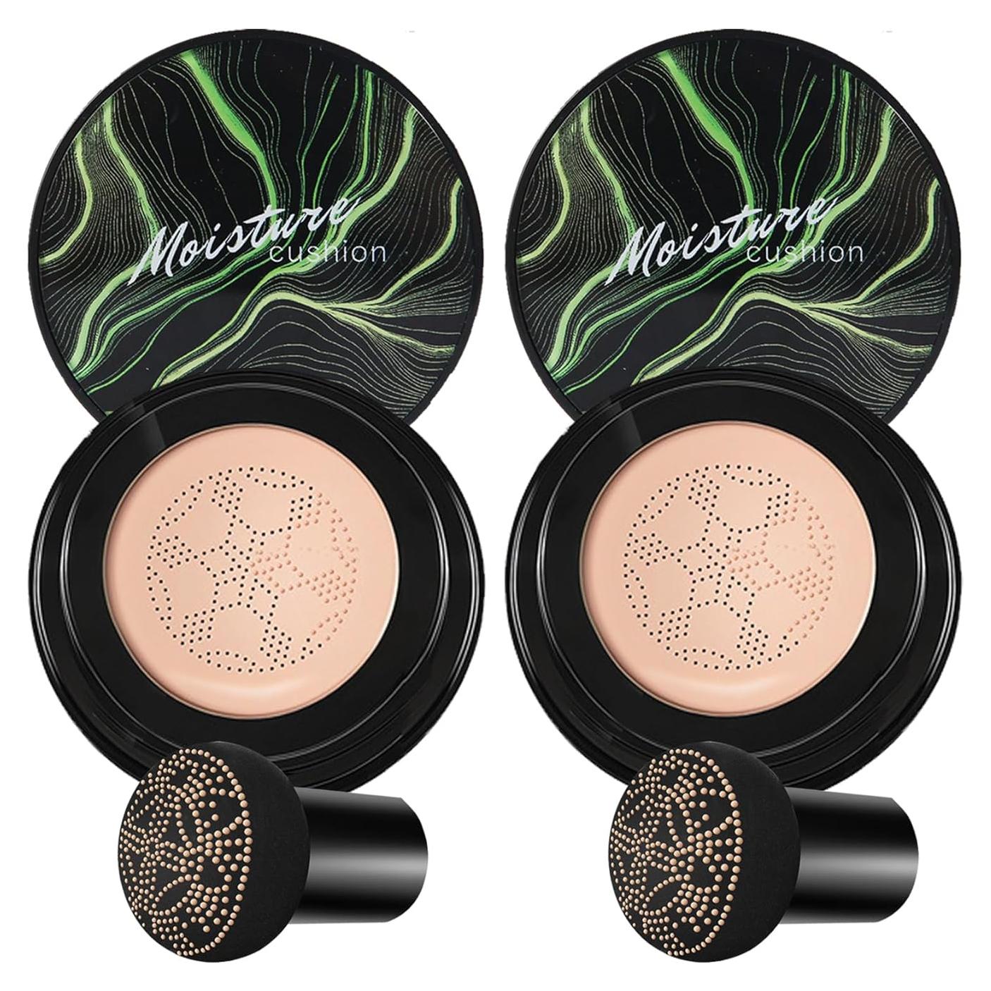 Crema CC Hidratante QIUFSSE 2PCS con Esponja Hongo Natural