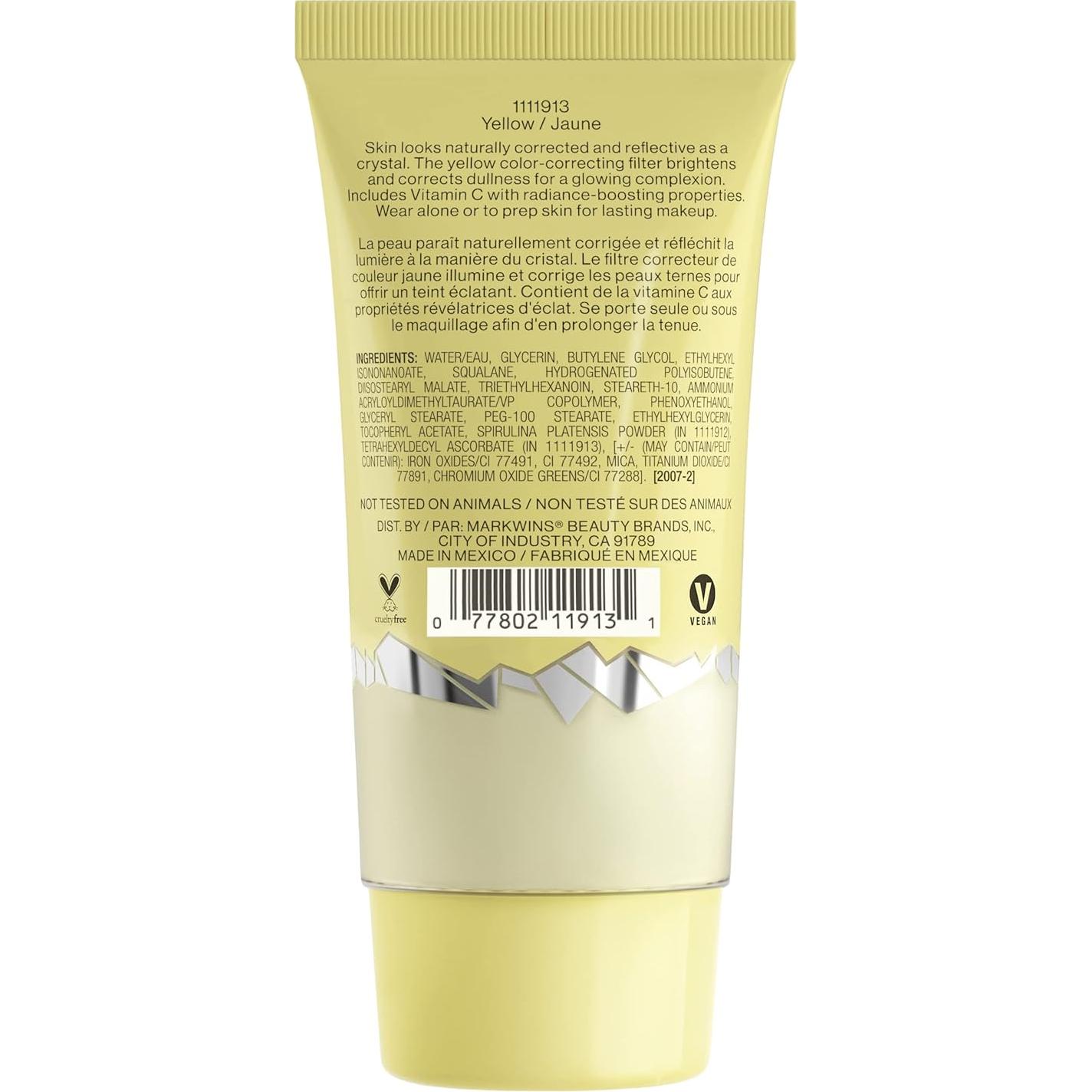 Primer Corrector de Piel Cristalina Wet n Wild 27 ml Amarillo