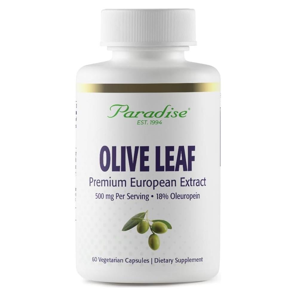 Extracto de Hoja de Olivo Paradise Herbs 60 Cápsulas Veganas