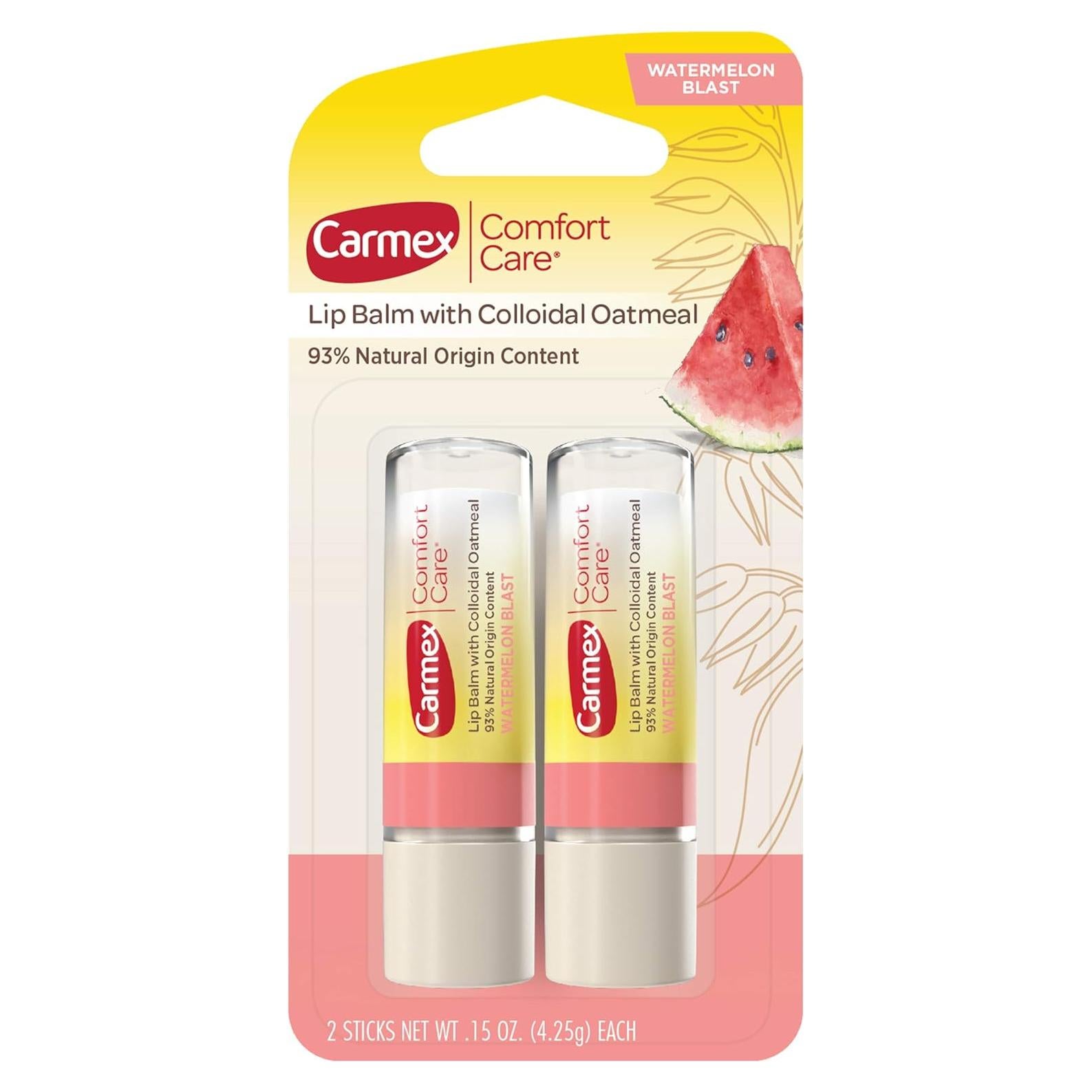Bálsamo Labial Carmex Comfort Care Sabor Sandía 4.25 g - 2 Unidades