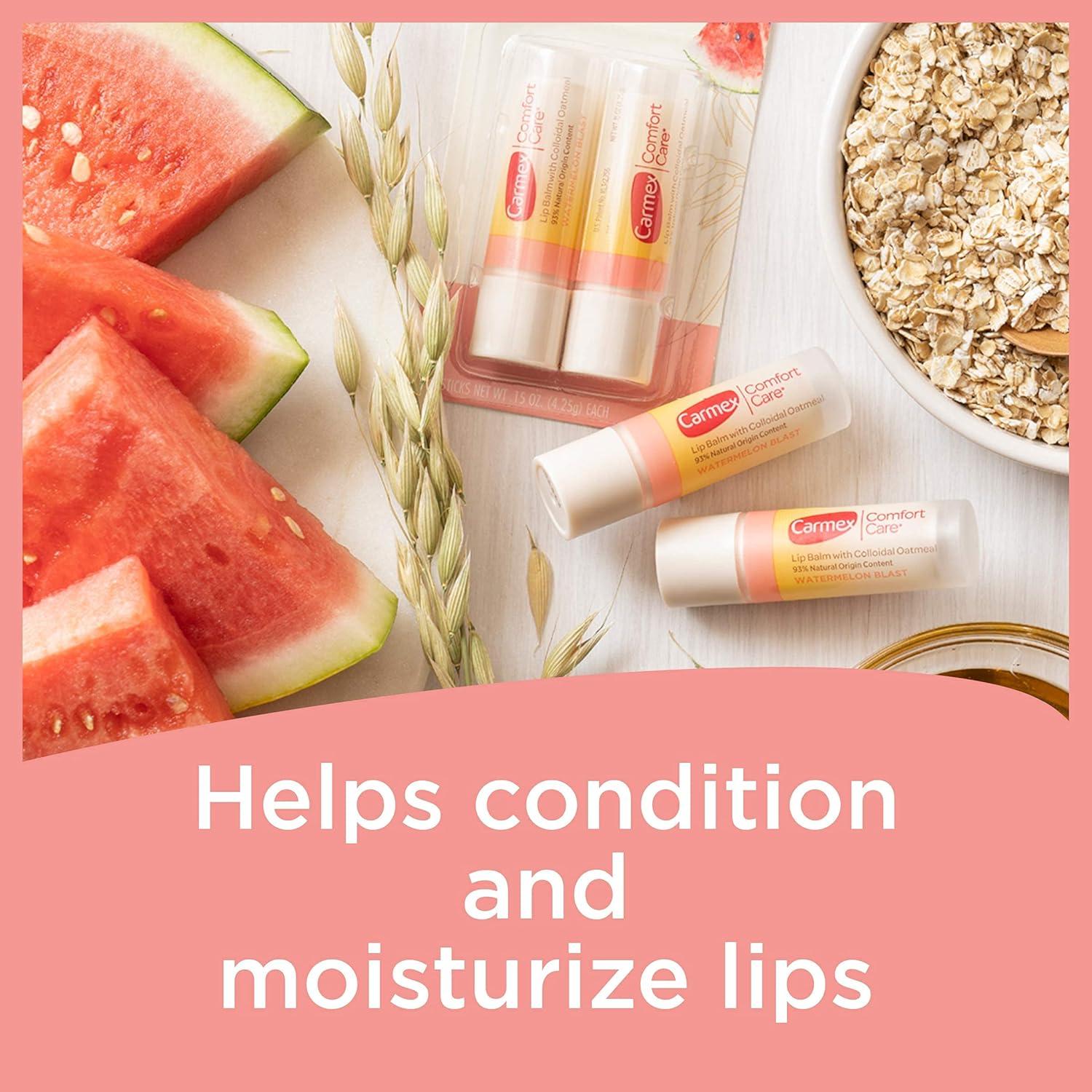 Bálsamo Labial Carmex Comfort Care Sabor Sandía 4.25 g - 2 Unidades