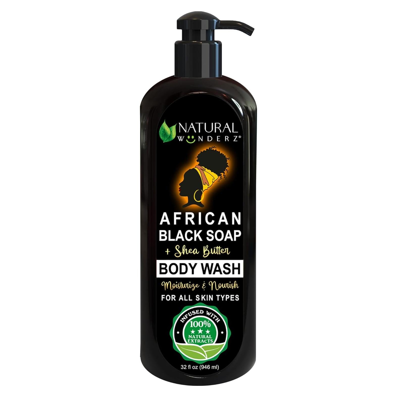 Gel de Ducha Natural Wunderz Jabón Negro Africano 946 ml