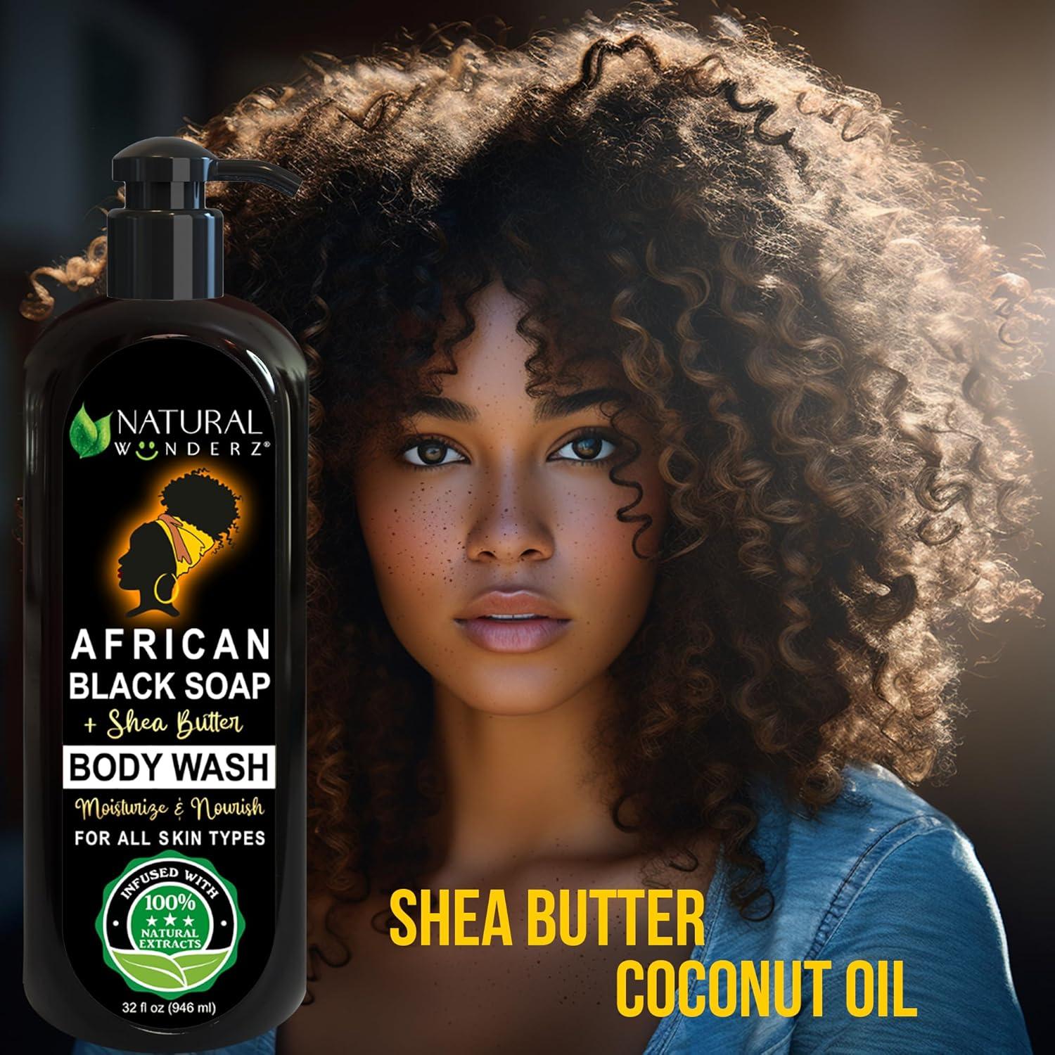 Gel de Ducha Natural Wunderz Jabón Negro Africano 946 ml