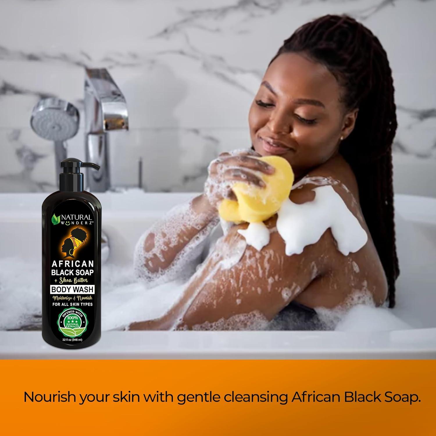 Gel de Ducha Natural Wunderz Jabón Negro Africano 946 ml