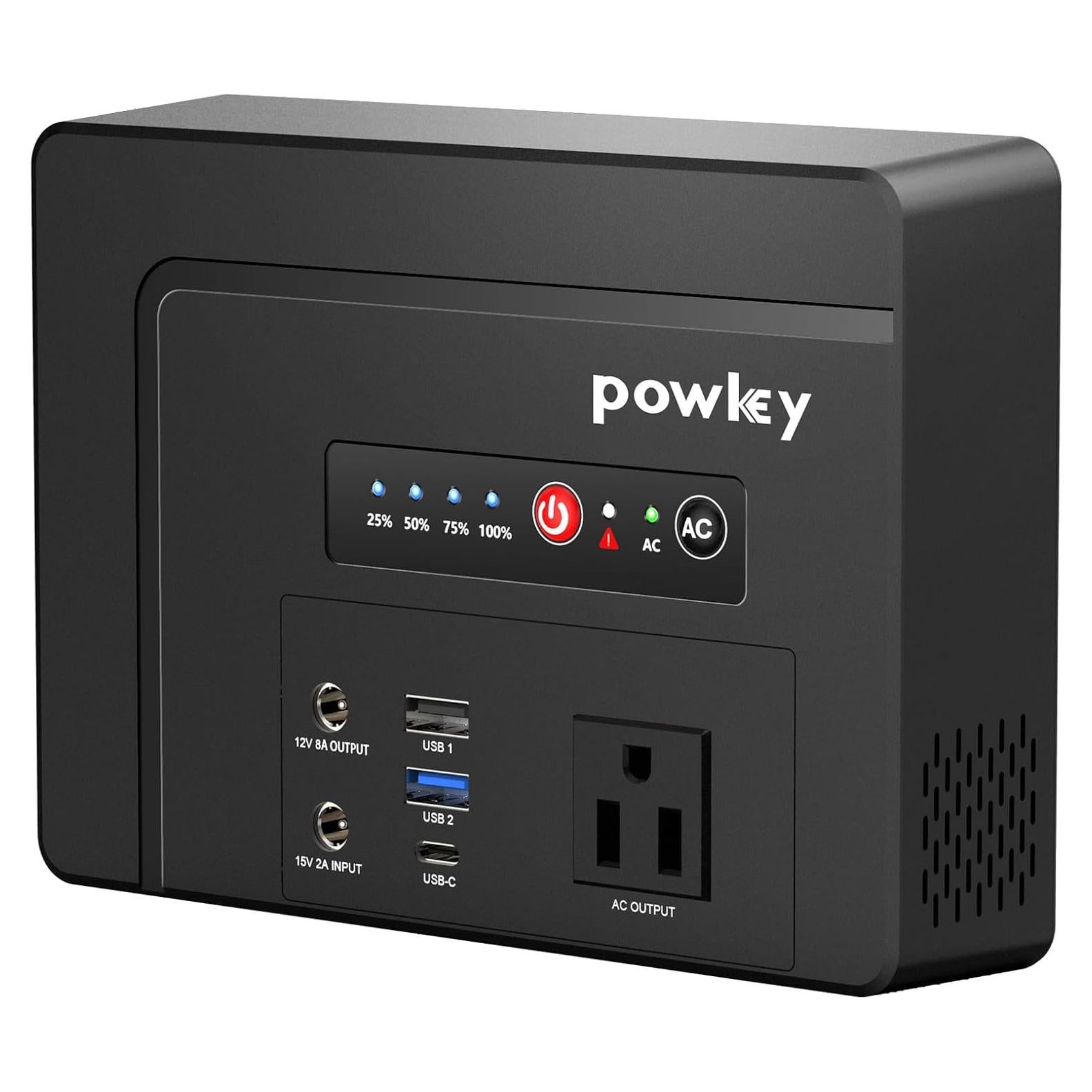 Banco de Energía Portátil Powkey 100W 26400mAh Carga Rápida