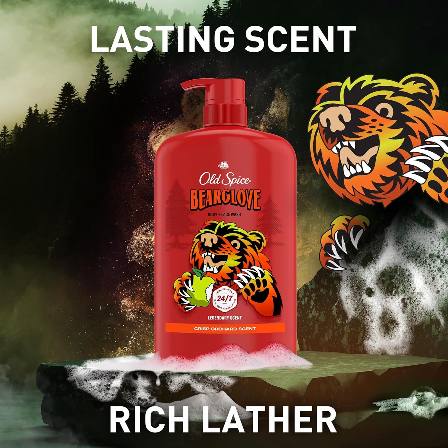 Gel de Ducha Old Spice Bearglove 2-en-1 4x33.4oz Aroma Duradero