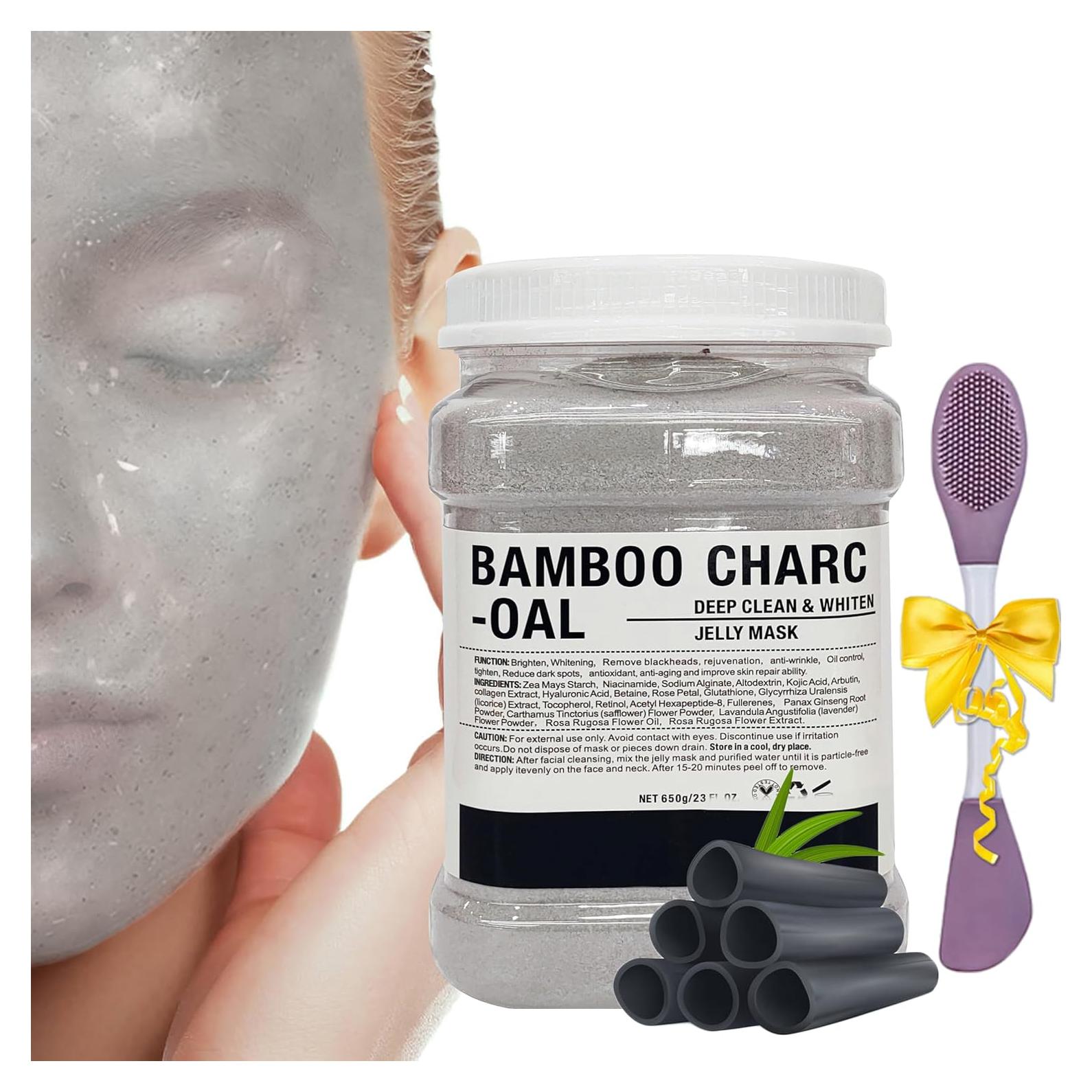 Polvo de Máscara de Gelatina Hidro Ouhans 680g Carbón Bambú