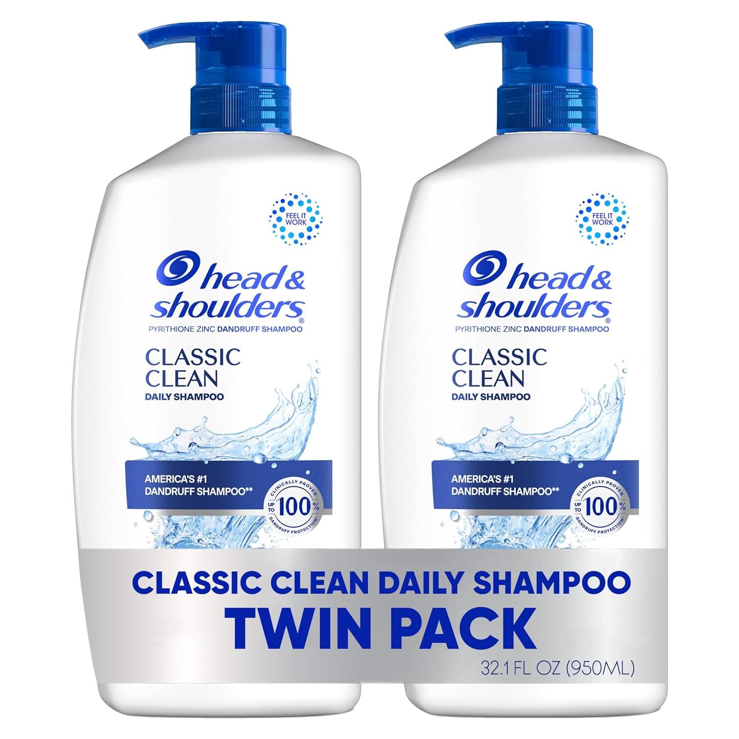 Champú Anticaspa Head & Shoulders Classic Clean 2x32.1 Oz