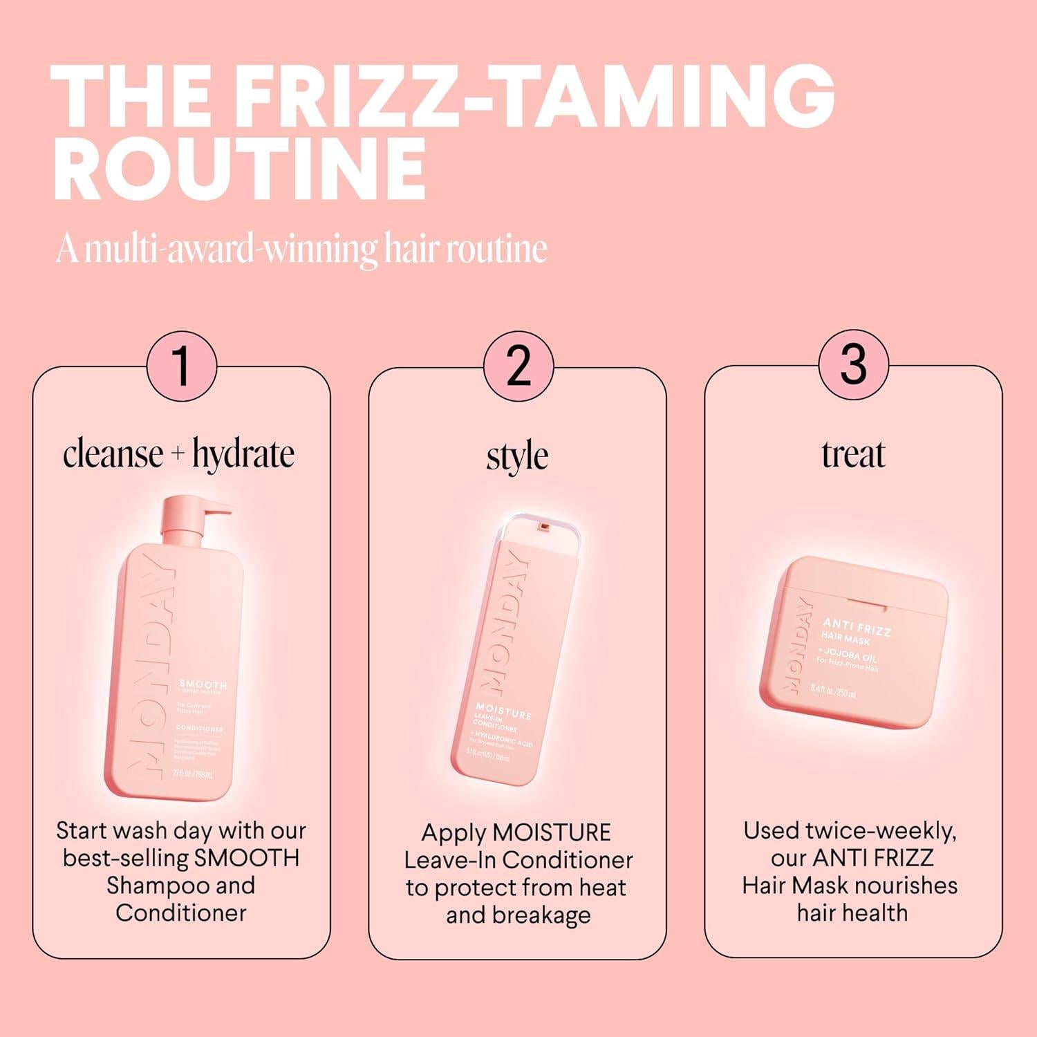 Acondicionador Smooth Monday Haircare 798 mL para Cabello Frizz