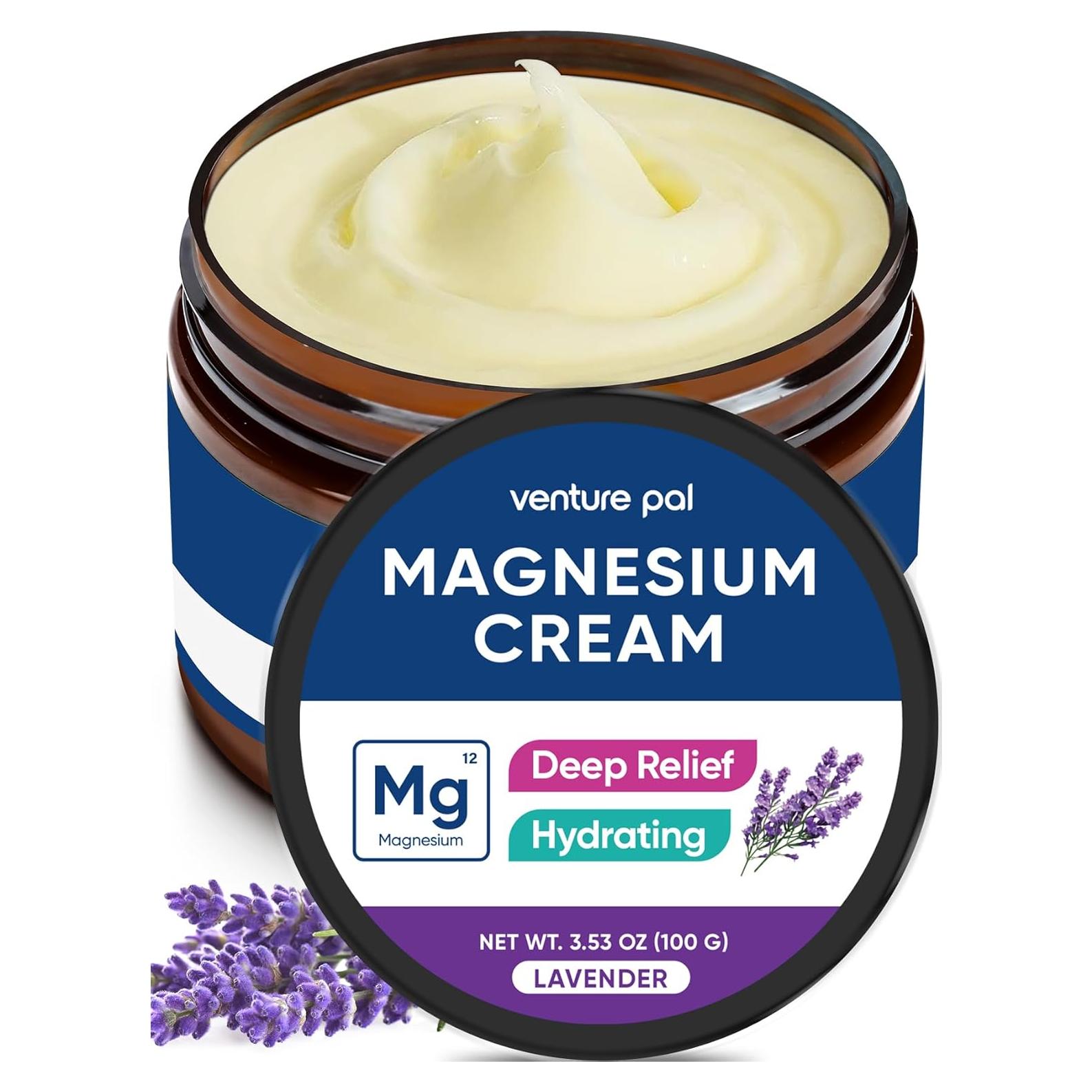 Crema Tópica de Magnesio Venture Pal 118 ml - Relajación Muscular