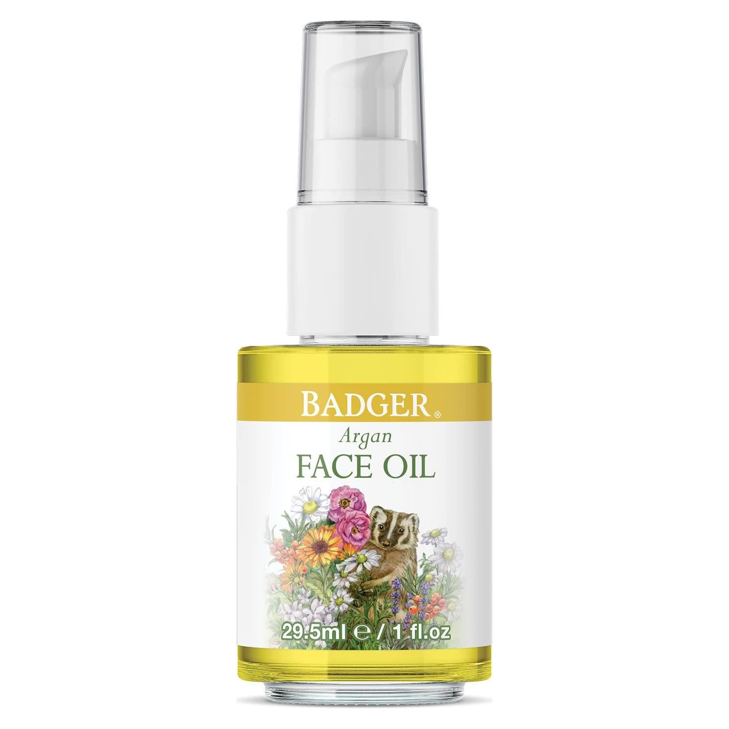Aceite Facial Orgánico Badger de Argán 29.57 ml Hidratante