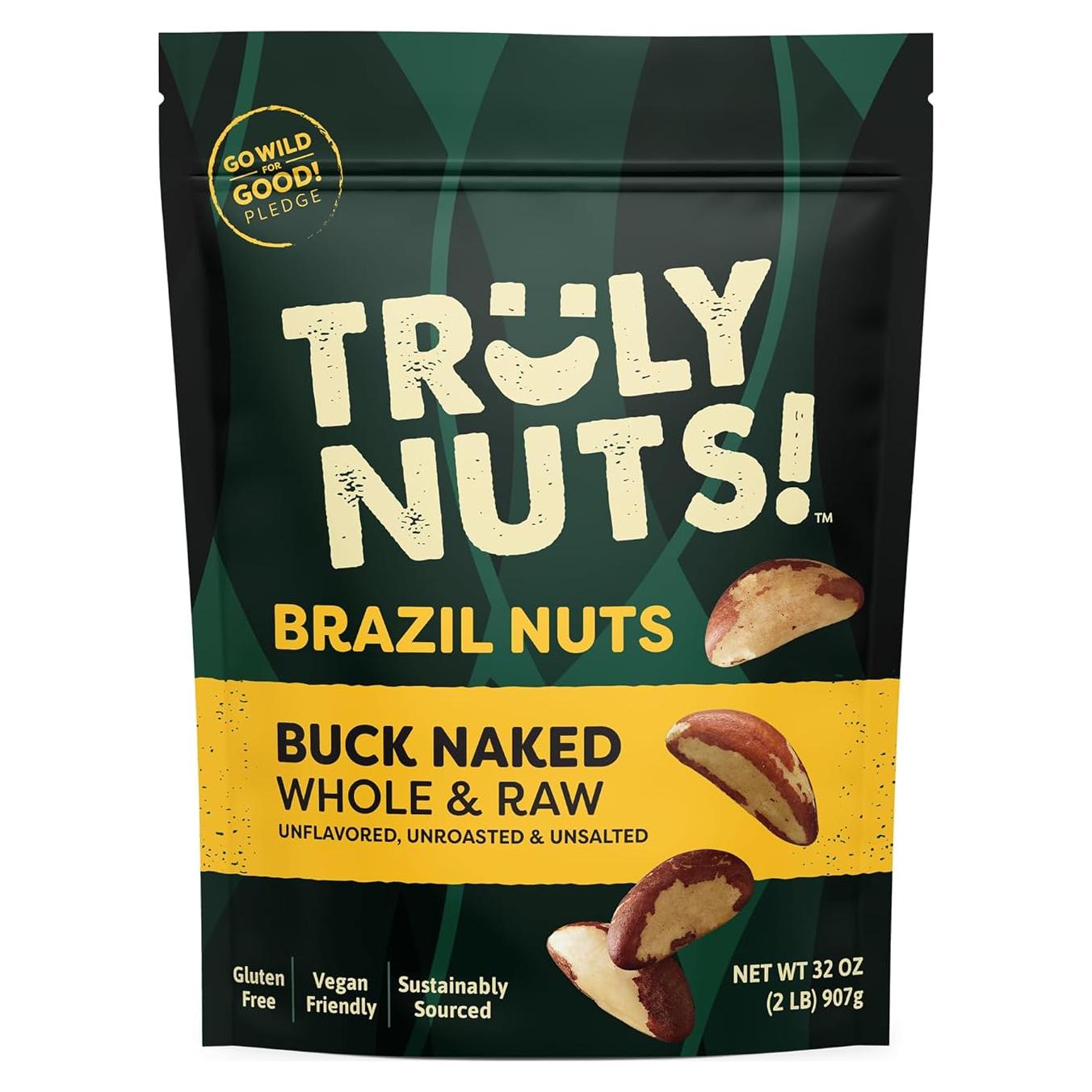 Nueces de Brasil Crudas Truly Nuts! 0.91kg Sin Sal y Sin Gluten